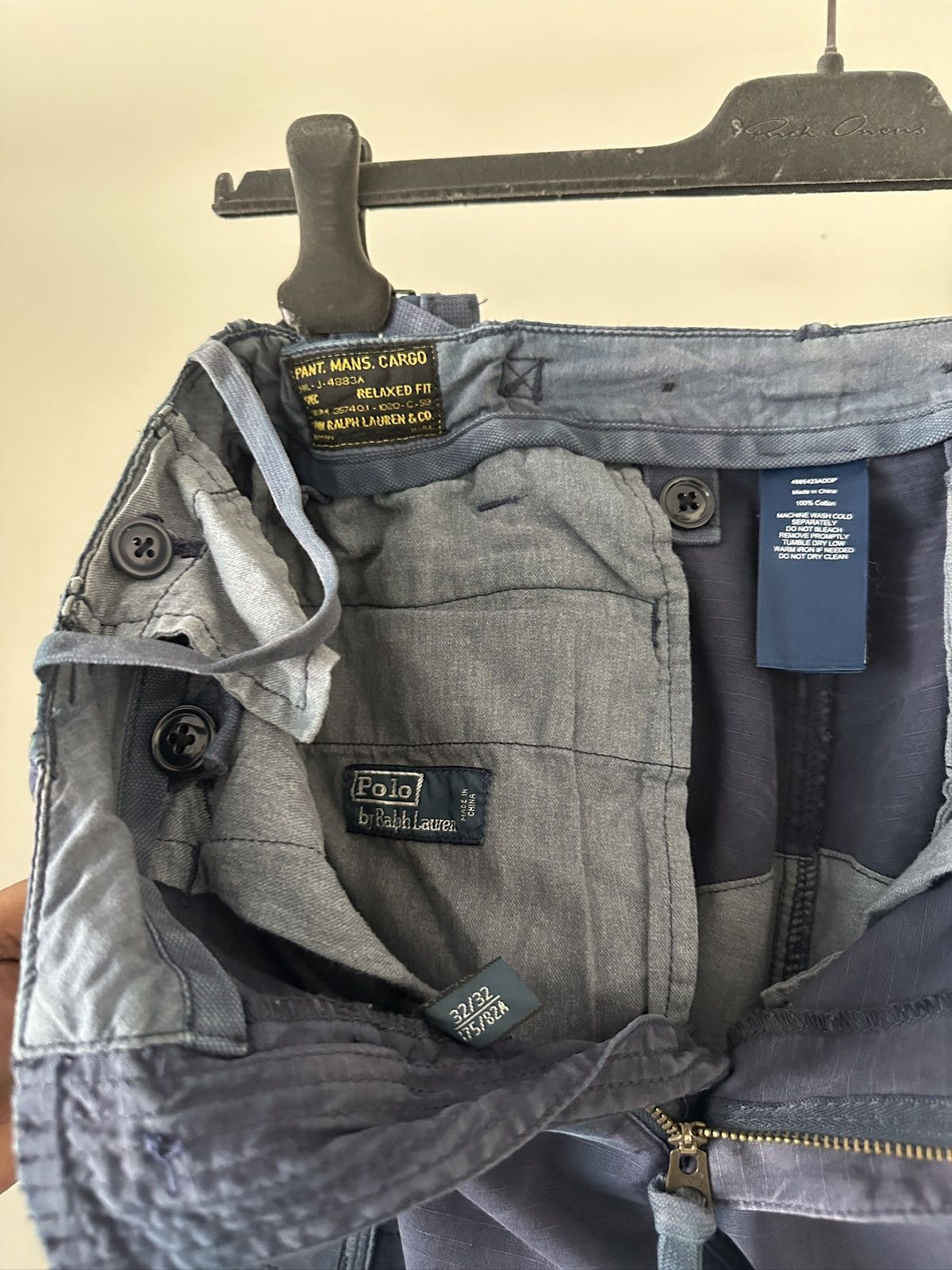Polo Ralph Lauren 2000s Polo Ralph Lauren Military Ripstop Faded Cargo Pant Size US 32 / EU 48 - 14 Thumbnail