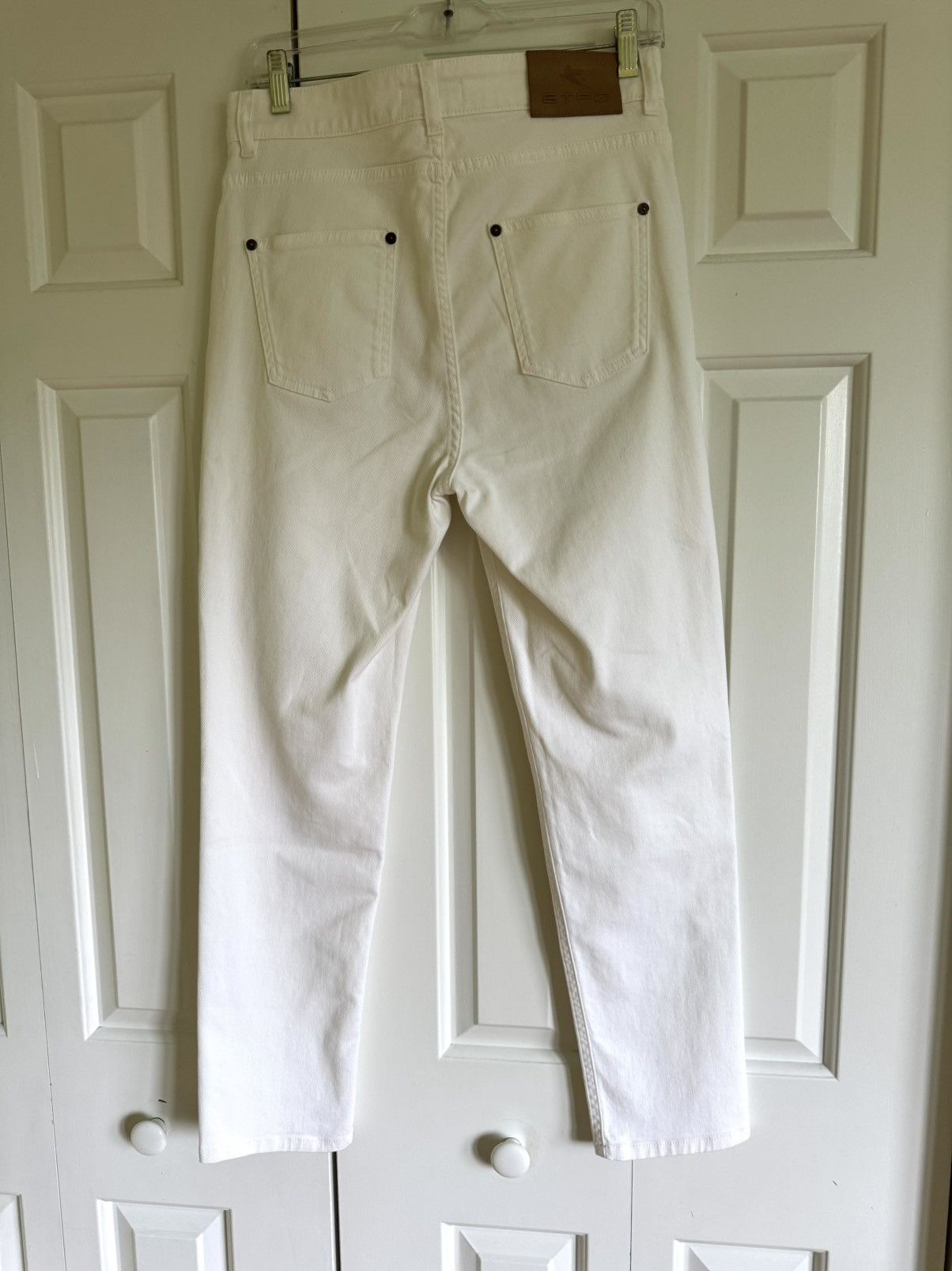 Etro ETRO Women White Embroidered Skinny Jeans 29 NWOT Size 29" - 2 Thumbnail