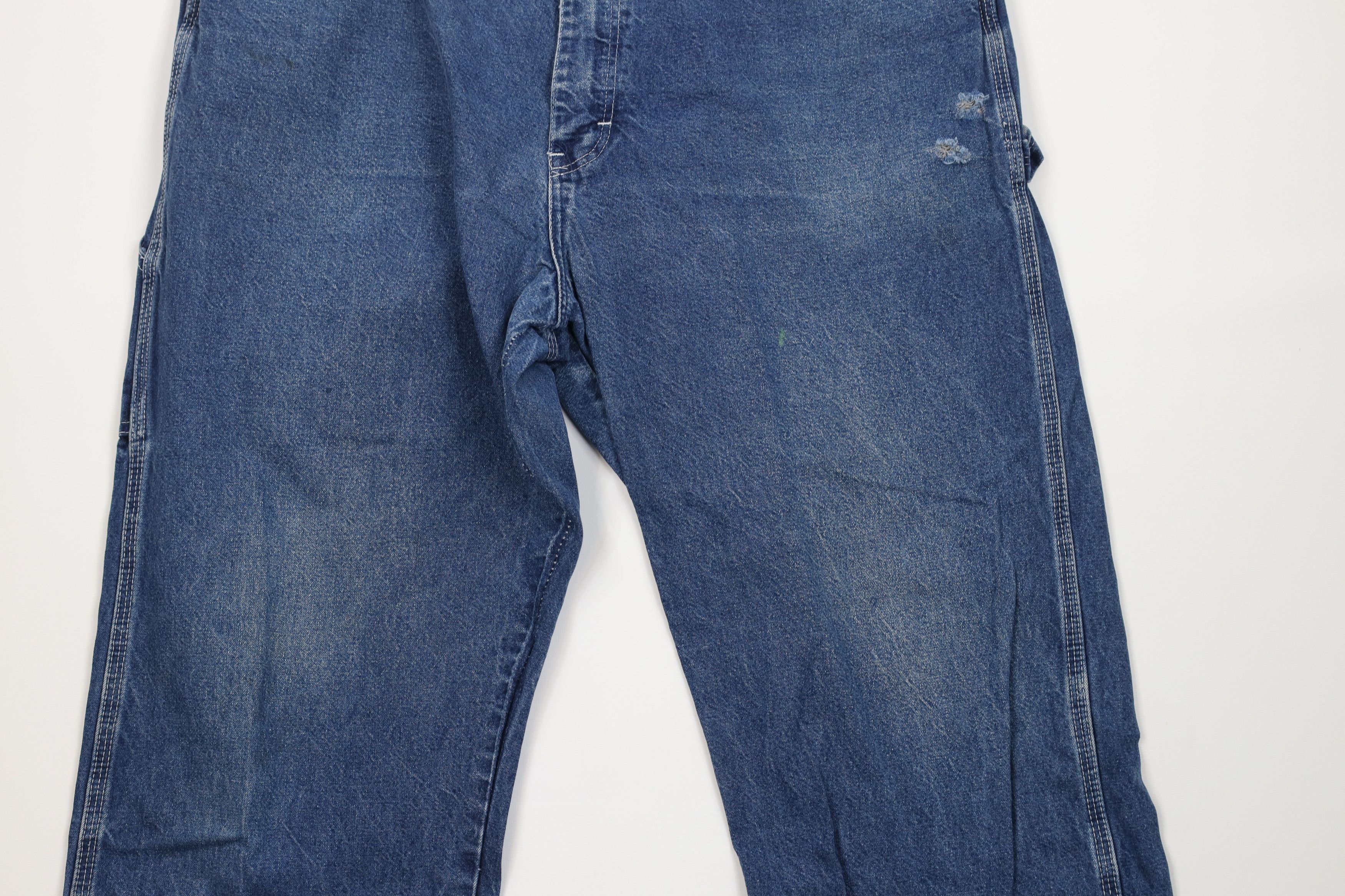 Dickies Vintage 90s Dickies Workwear Wide Leg Dungaree Denim Jeans Size US 38 / EU 54 - 3 Thumbnail