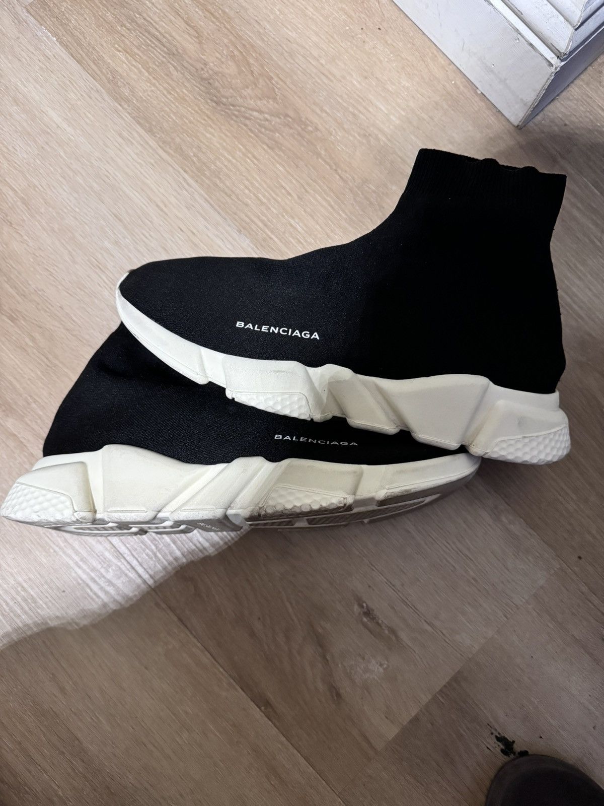 Balenciaga Balenciaga Speed Trainer Black White (2016) Size US 10 / EU 43 - 2 Thumbnail