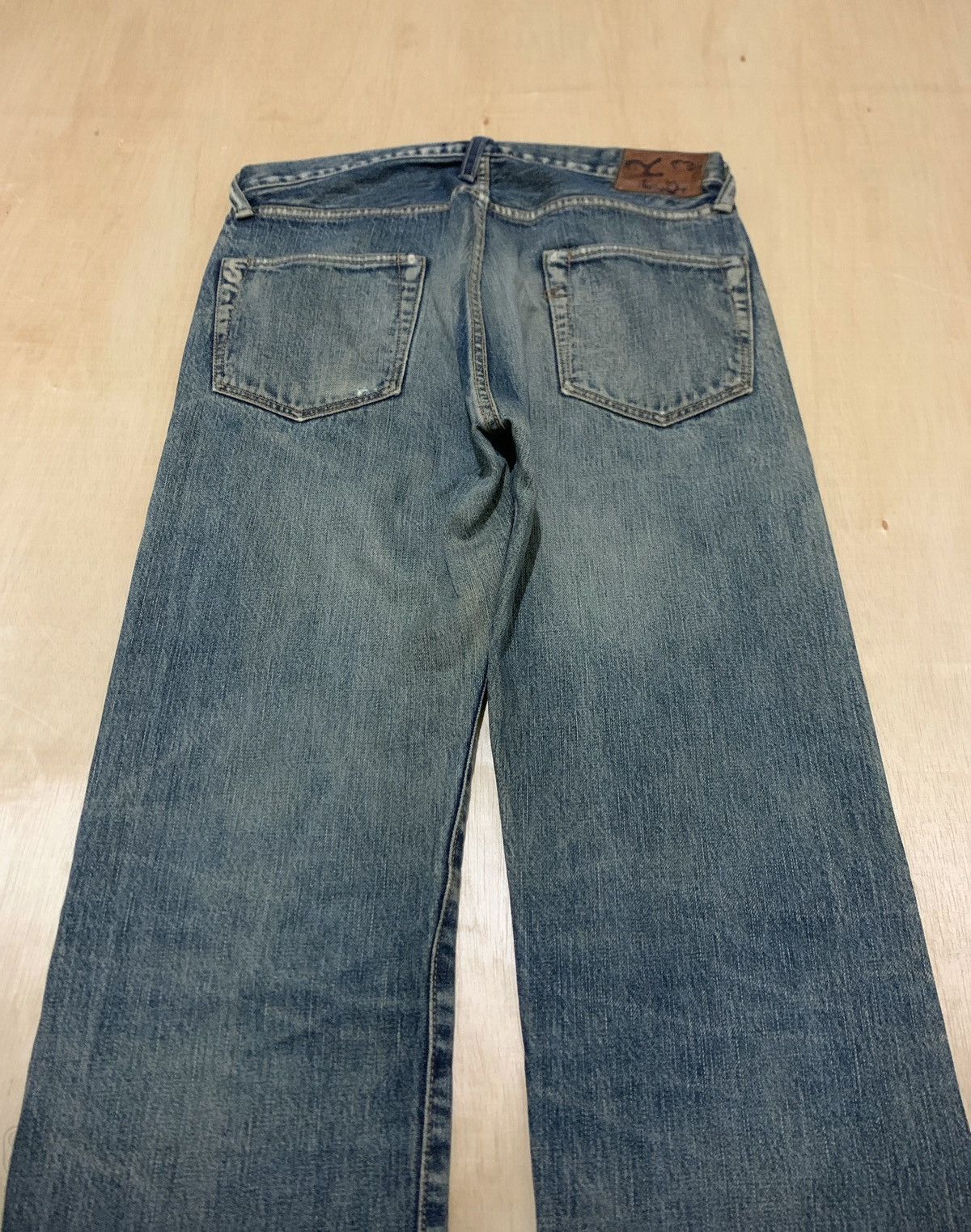45rpm × Japanese Brand Vintage R by 45rpm Distressed Denim Made In Japan Size US 31 - 4 Thumbnail