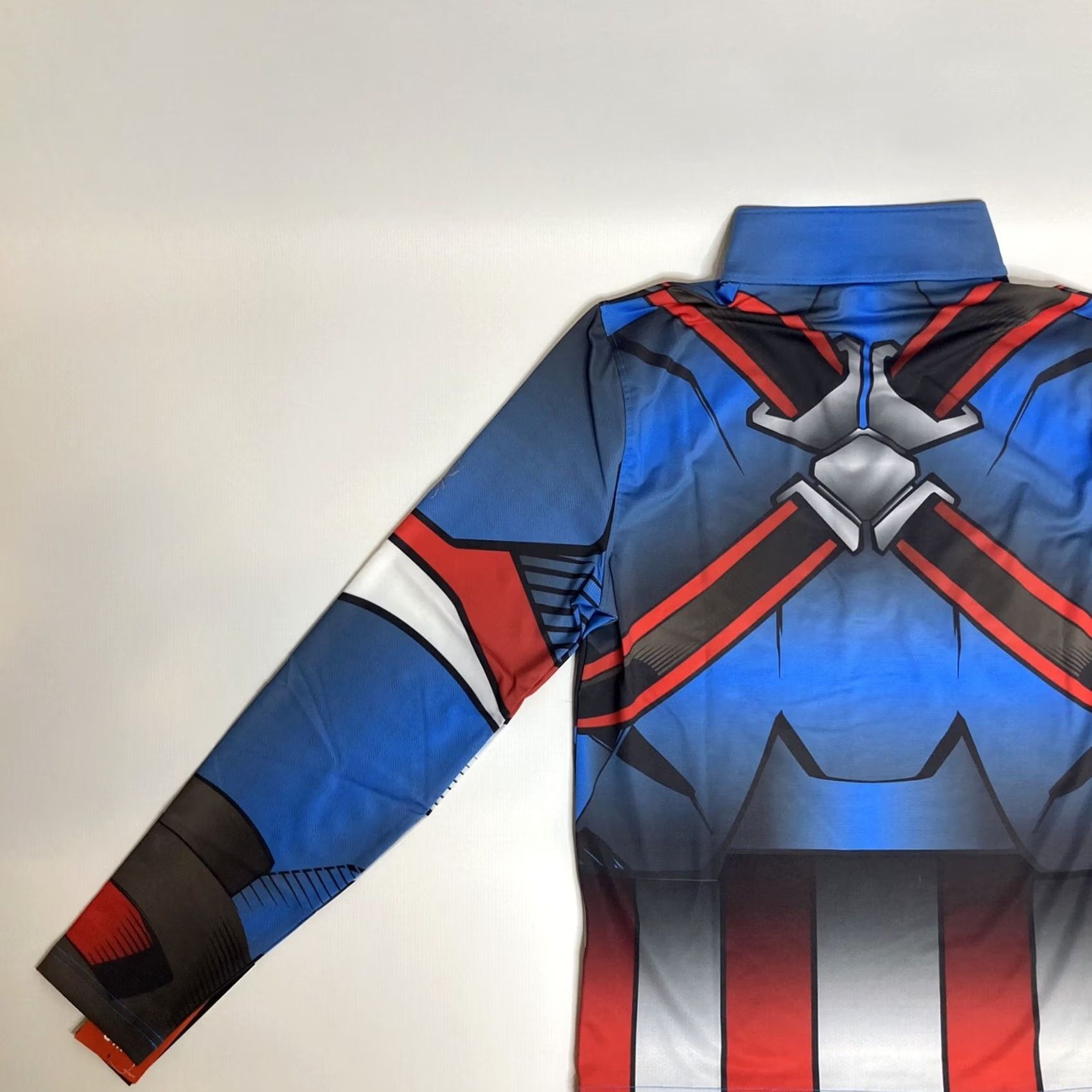 Spyder Spyder Marvel Tech Top Men's Small Blue Captain America 1/4 Zip Poly Blend Size US S / EU 44-46 / 1 - 6 Thumbnail