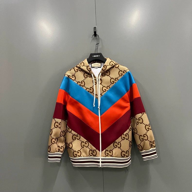 Gucci Gucci Color-blocked twill GG full-print jacket 2504-Nextarr Size US S / EU 44-46 / 1 - 1 Thumbnail