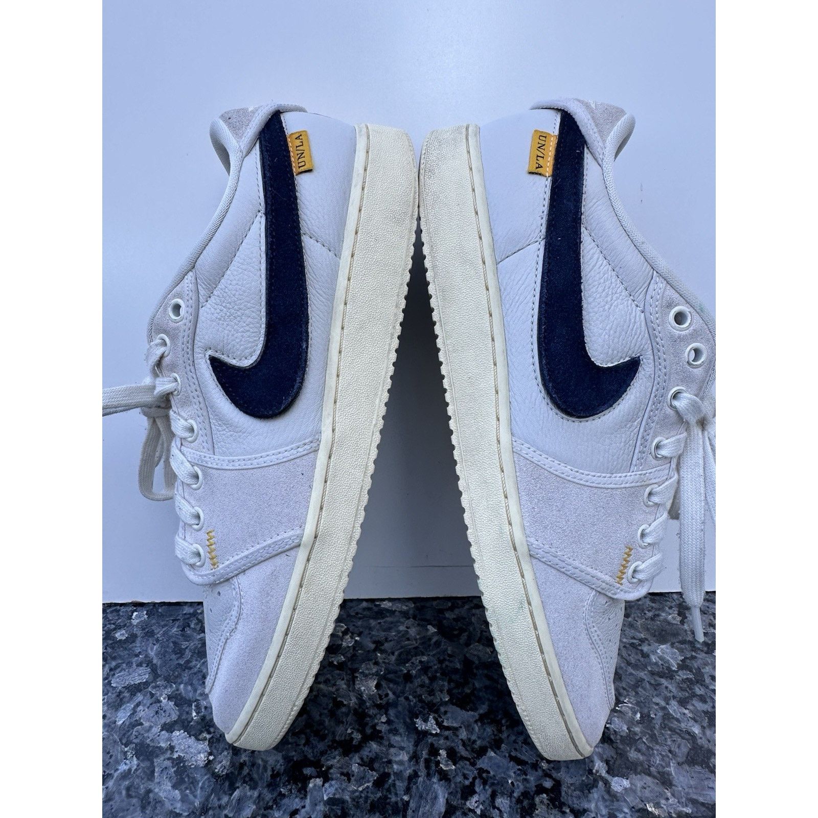 Nike Nike Union LA Air Jordan 1 AJKO Low Sail Muslin Leather US10 Size US 10 / EU 43 - 13 Thumbnail