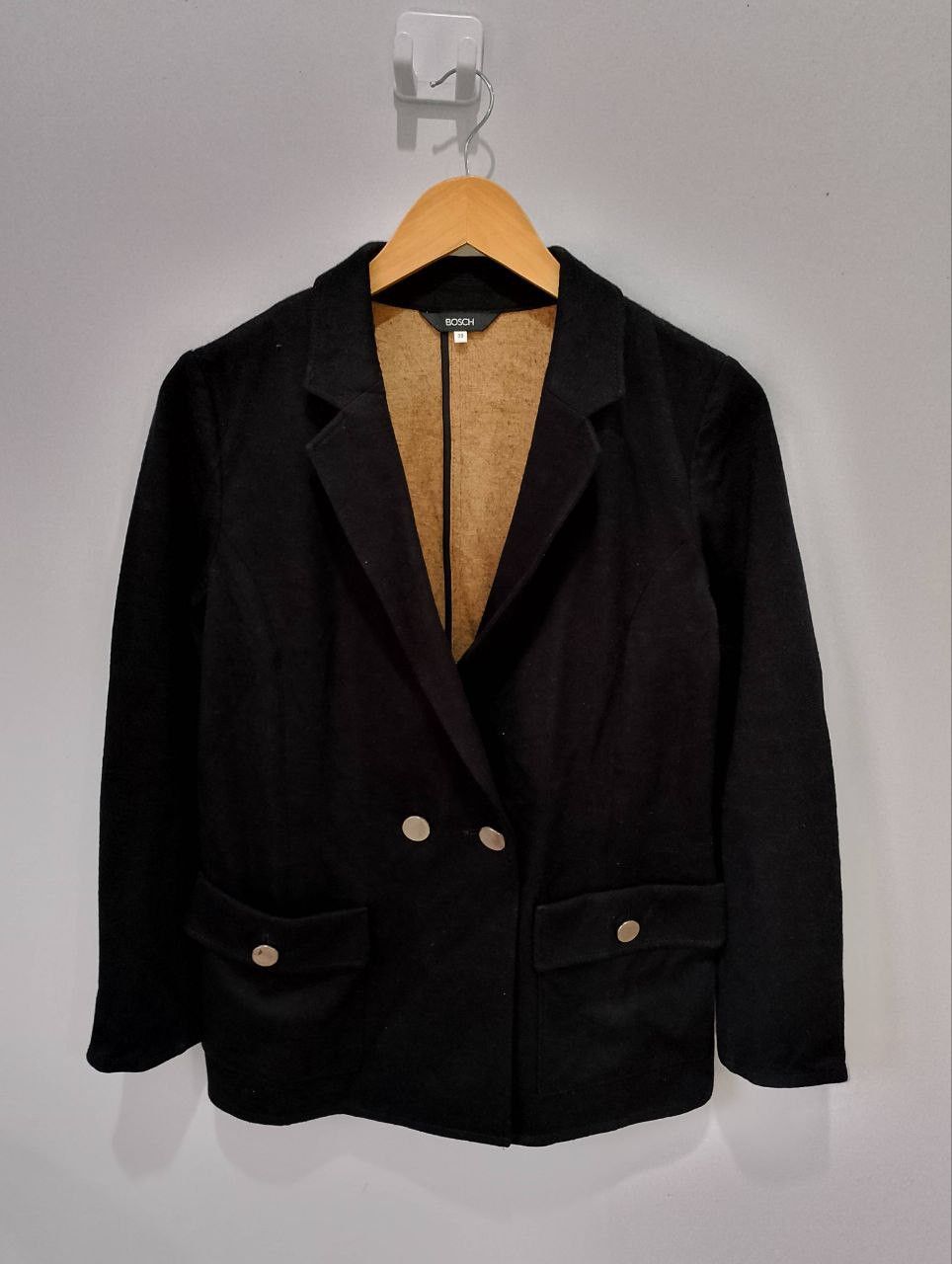 Japanese Brand BOSCH Black Gold Double Breasted Wool Suit Blazer Size XS / US 0-2 / IT 36-38 - 1 Thumbnail
