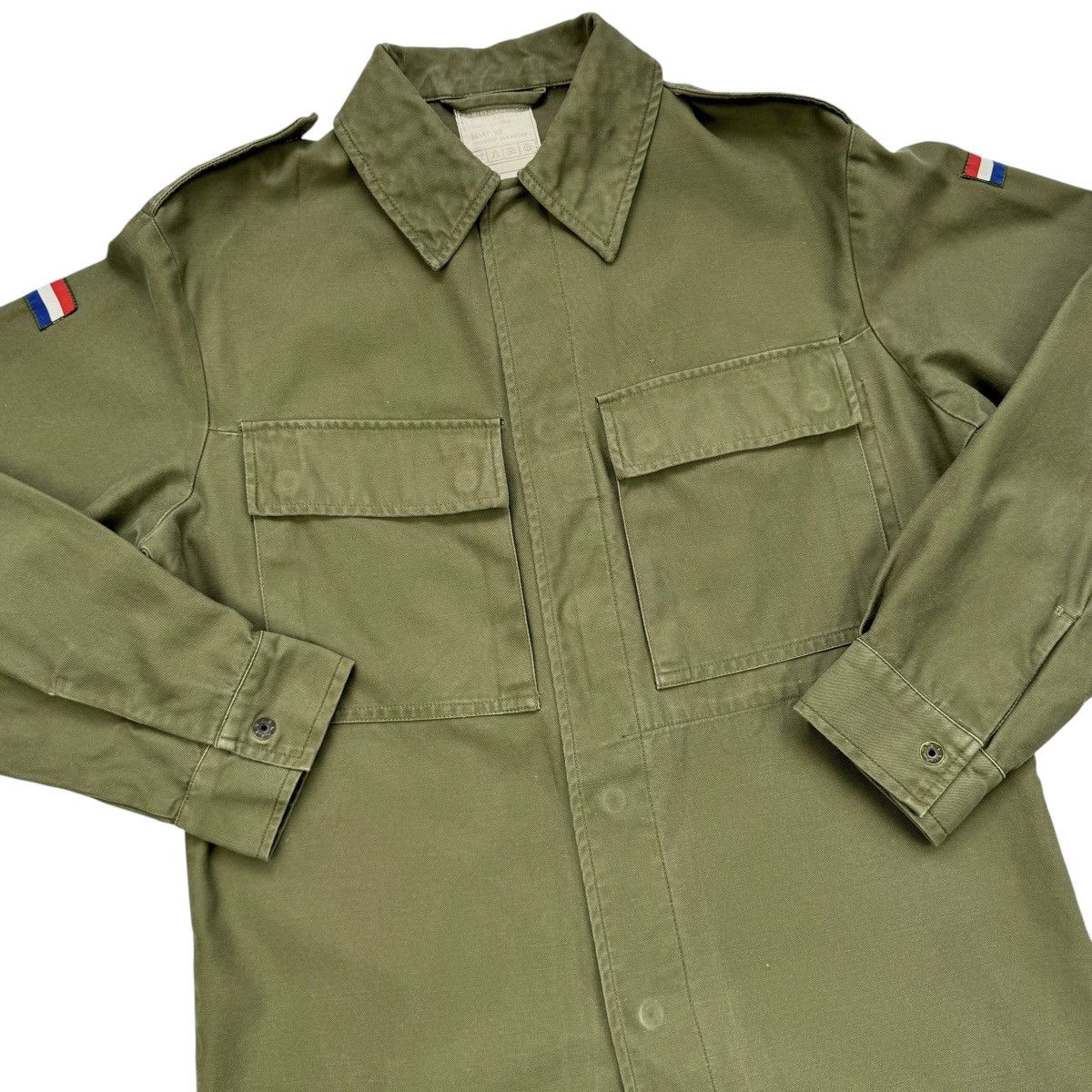 Vintage Vintage Dutch Military Field Shirt Size US M / EU 48-50 / 2 - 2 Thumbnail
