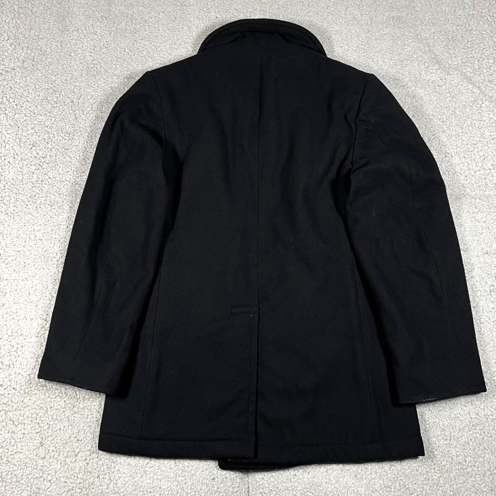 Vintage VINTAGE US Military Wool Pea Coat Mens 38R Sterlingwear Boston Navy Coat Cold Weather 80s 90s USA Mens Size US XXS / EU 40 - 7 Thumbnail