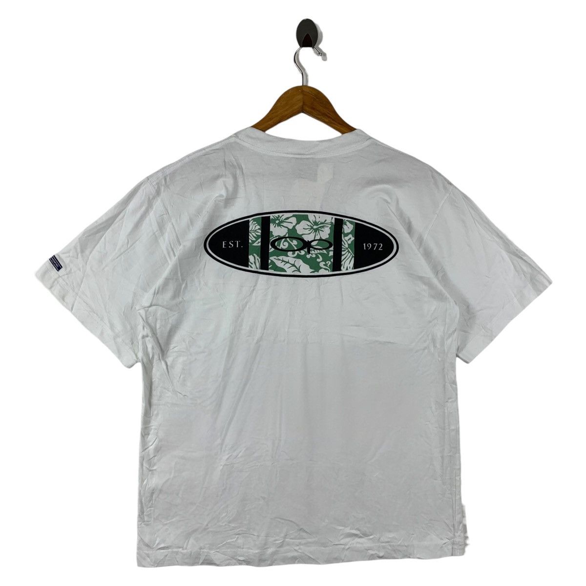 Designer × Ocean Pacific × Vintage Vintage deadstock OCEAN PACIFIC Surfing big logo hit tee Size US M / EU 48-50 / 2 - 1 Thumbnail