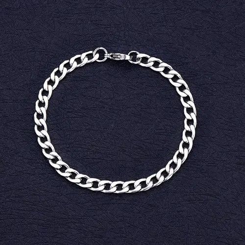 Jewelry Cuban Chain Bracelet 20cm Size ONE SIZE - 2 Thumbnail