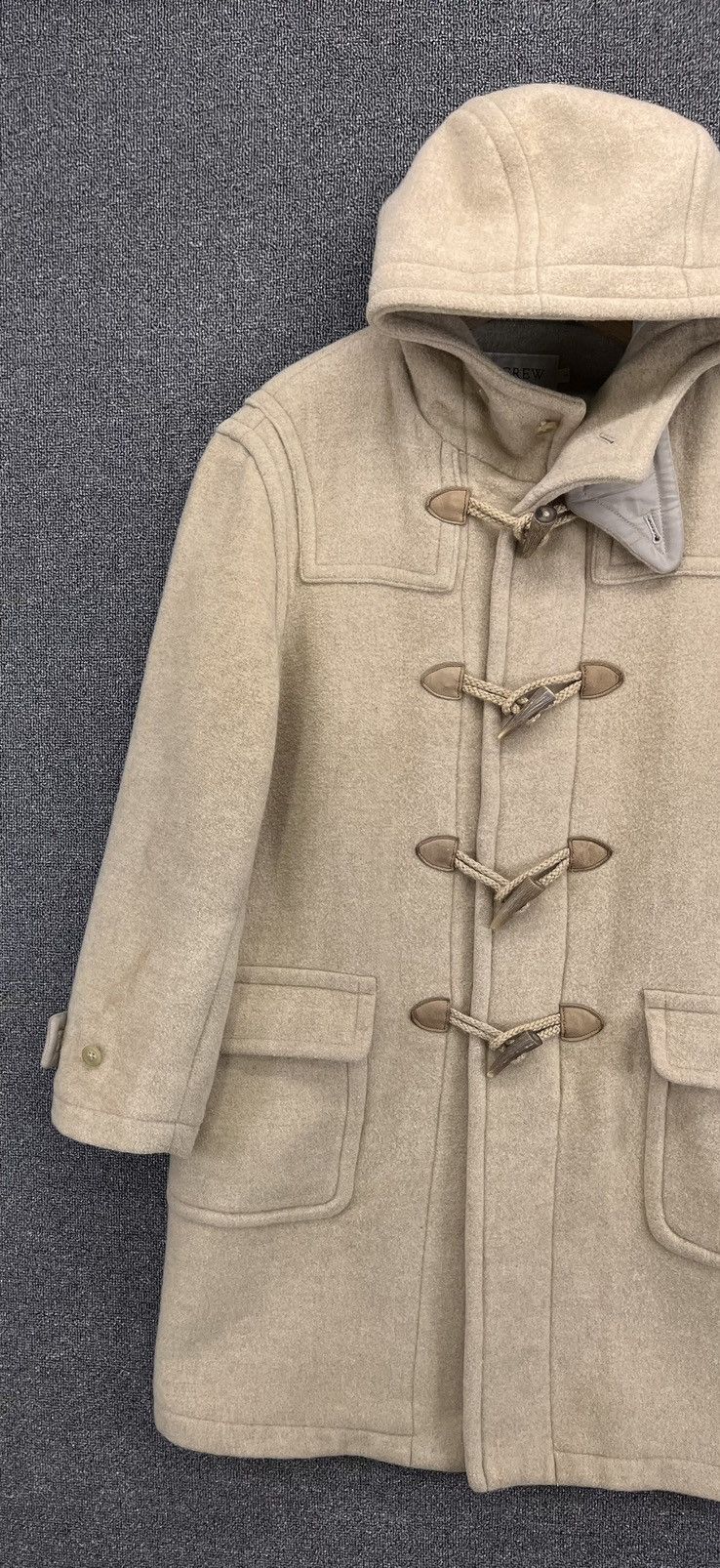 J.Crew Vintage J.Crew Luxury Hoodie Duffle Coat Wool Long Jacket Size US S / EU 44-46 / 1 - 3 Thumbnail