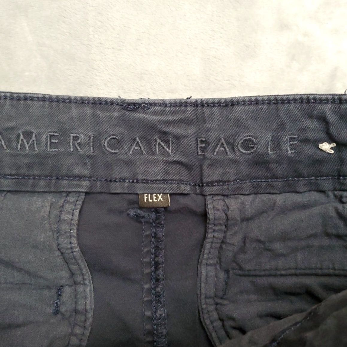 American Eagle Outfitters VINTAGE American Eagle Shorts Mens 30 Blue Stretch Flex Chino Classic Comfort Cargo Casual Size US 30 / EU 46 - 4 Thumbnail