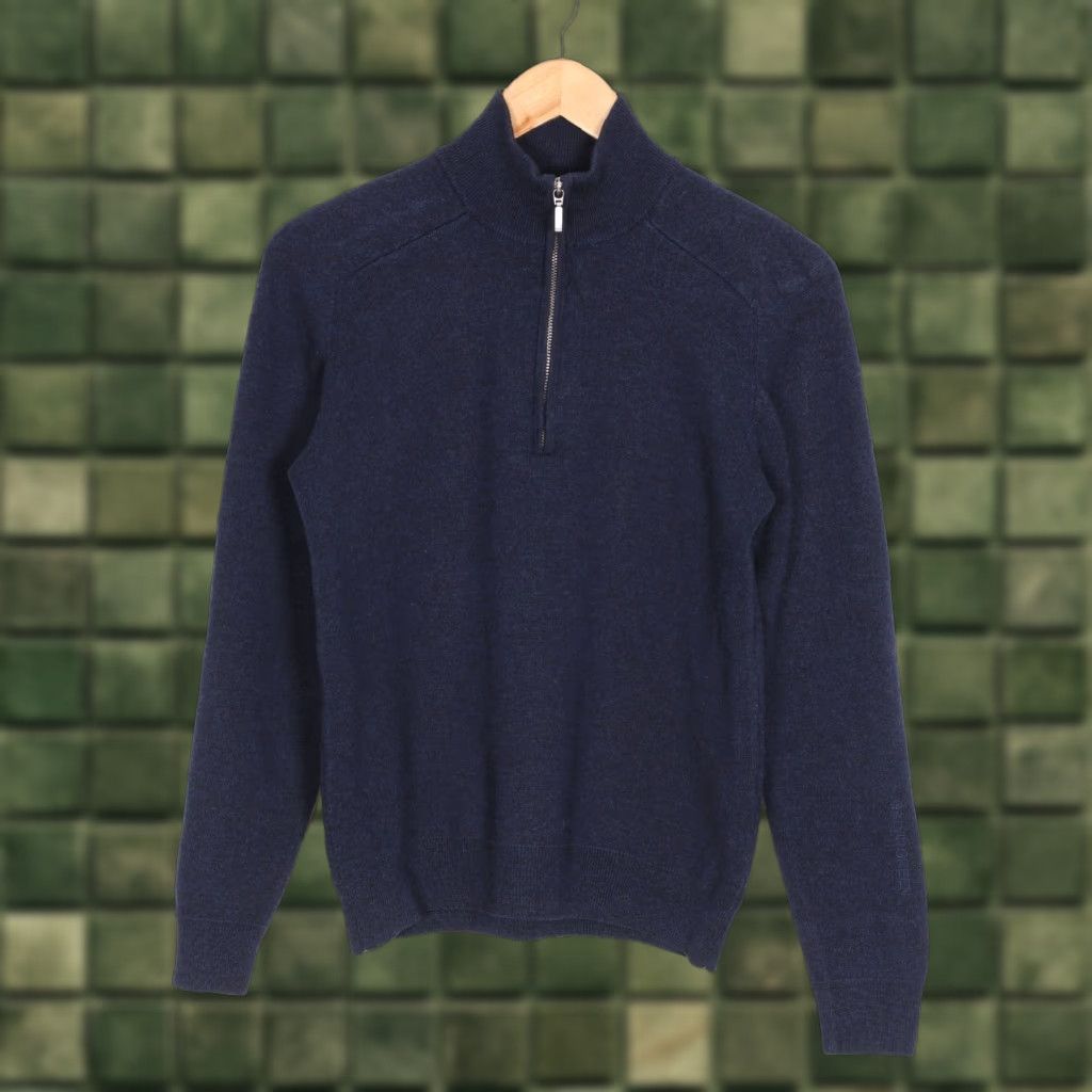 Galvin Green VINTAGE Galvin Green Jumper Shirt Merino Wool Zip Neck Men S XS Blue 1/4 Zip All Seasons Breathable 20s 90s Inspired Size US S / EU 44-46 / 1 - 1 Thumbnail