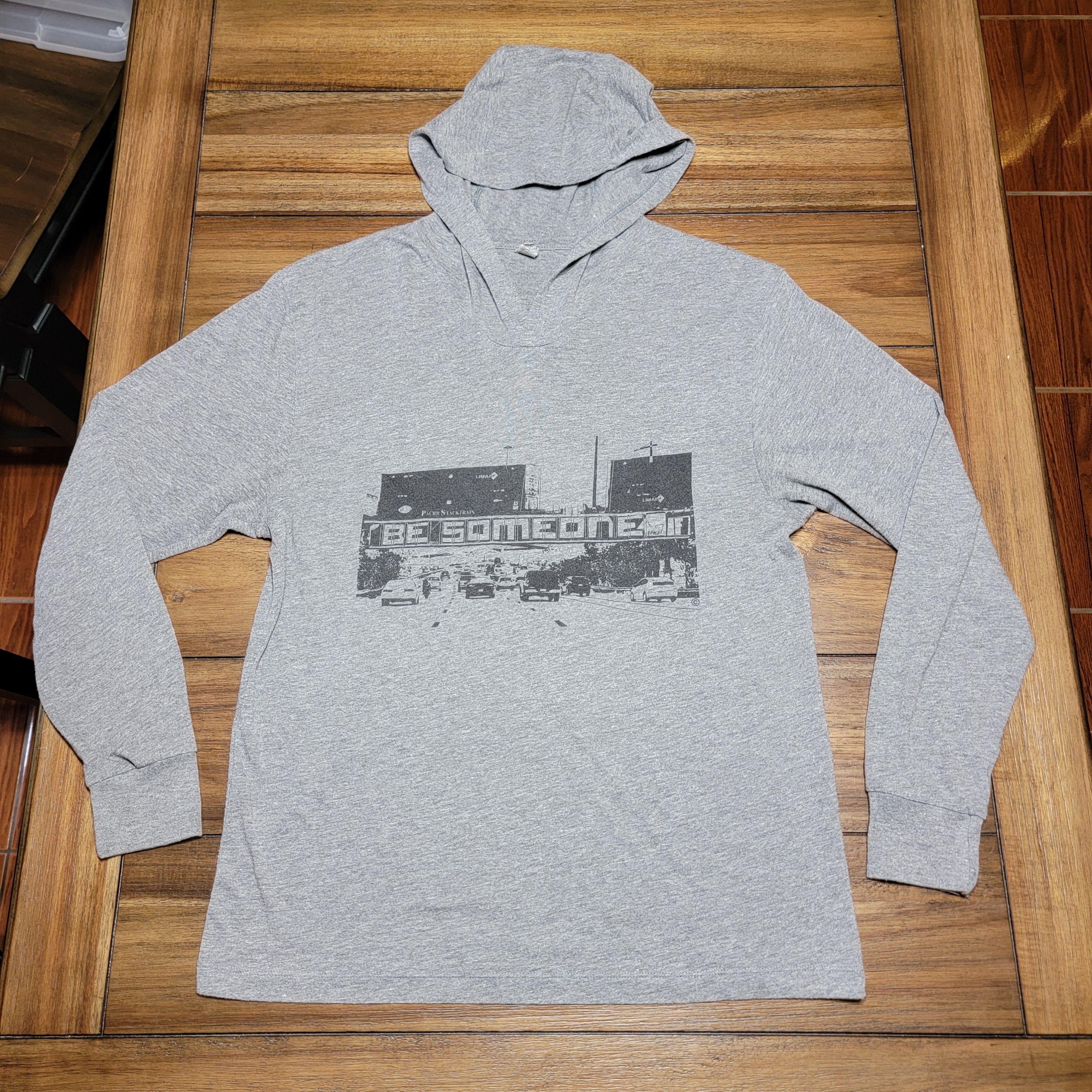 Next Level Apparel LS Hoodie Tee Houston's "Be Someone" Bridge- Size Medium Size US M / EU 48-50 / 2 - 1 Thumbnail