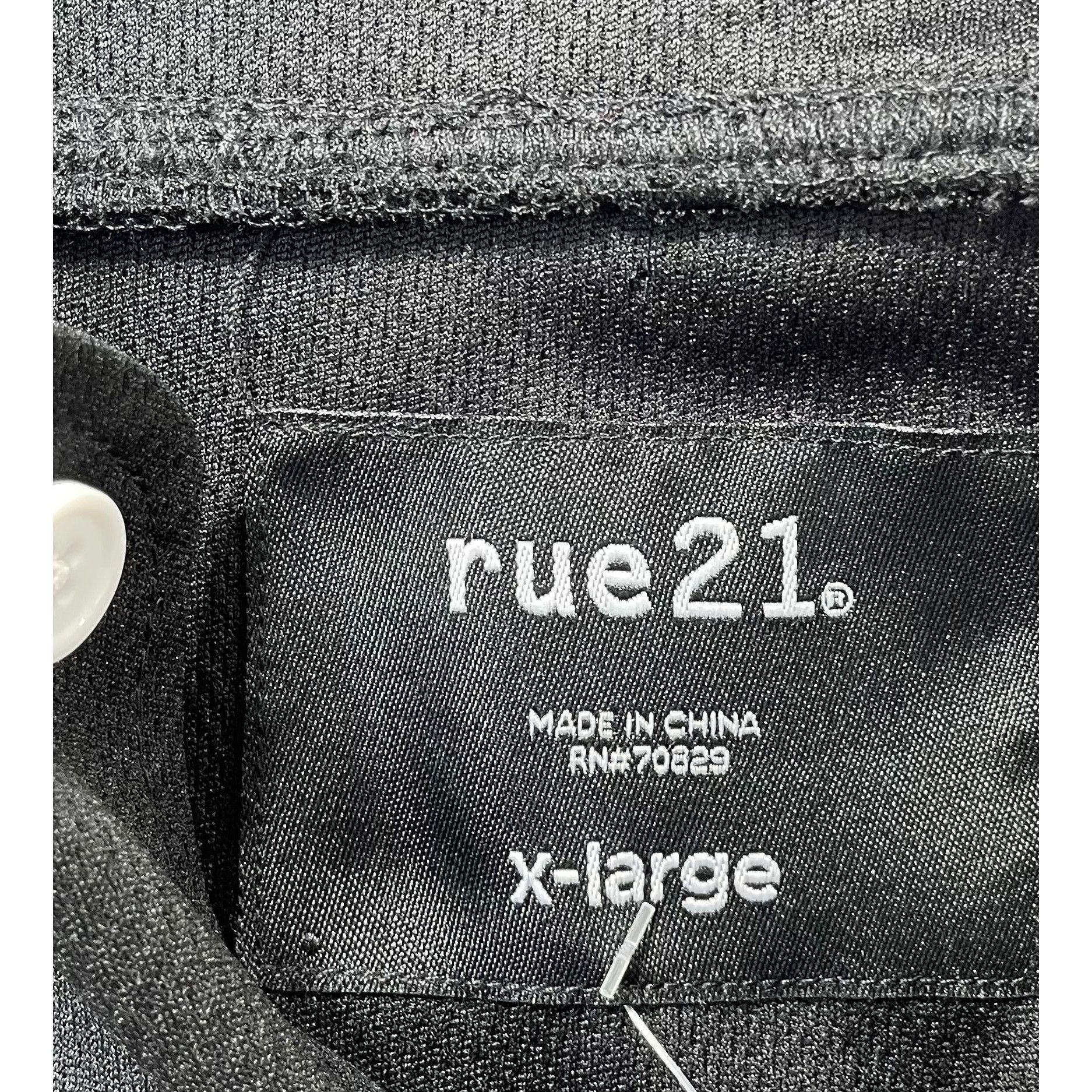 rue21 Rue 21 - Men's Long Sleeve Hoodie - White/Black - Extra Larg Size US XL / EU 56 / 4 - 9 Thumbnail