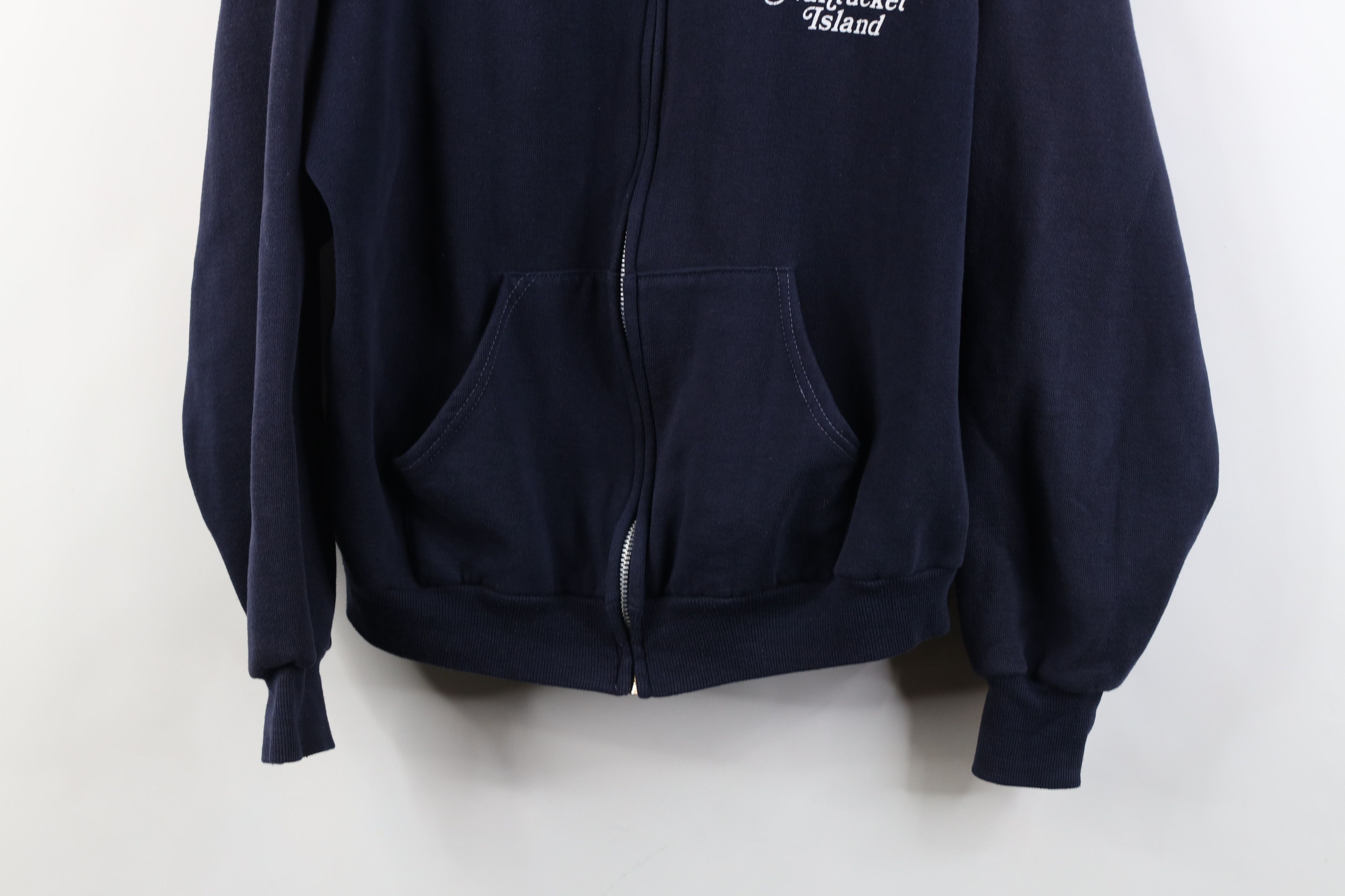 Vintage Vintage 70s Streetwear Nantucket Island Full Zip Hoodie USA Size US M / EU 48-50 / 2 - 3 Thumbnail