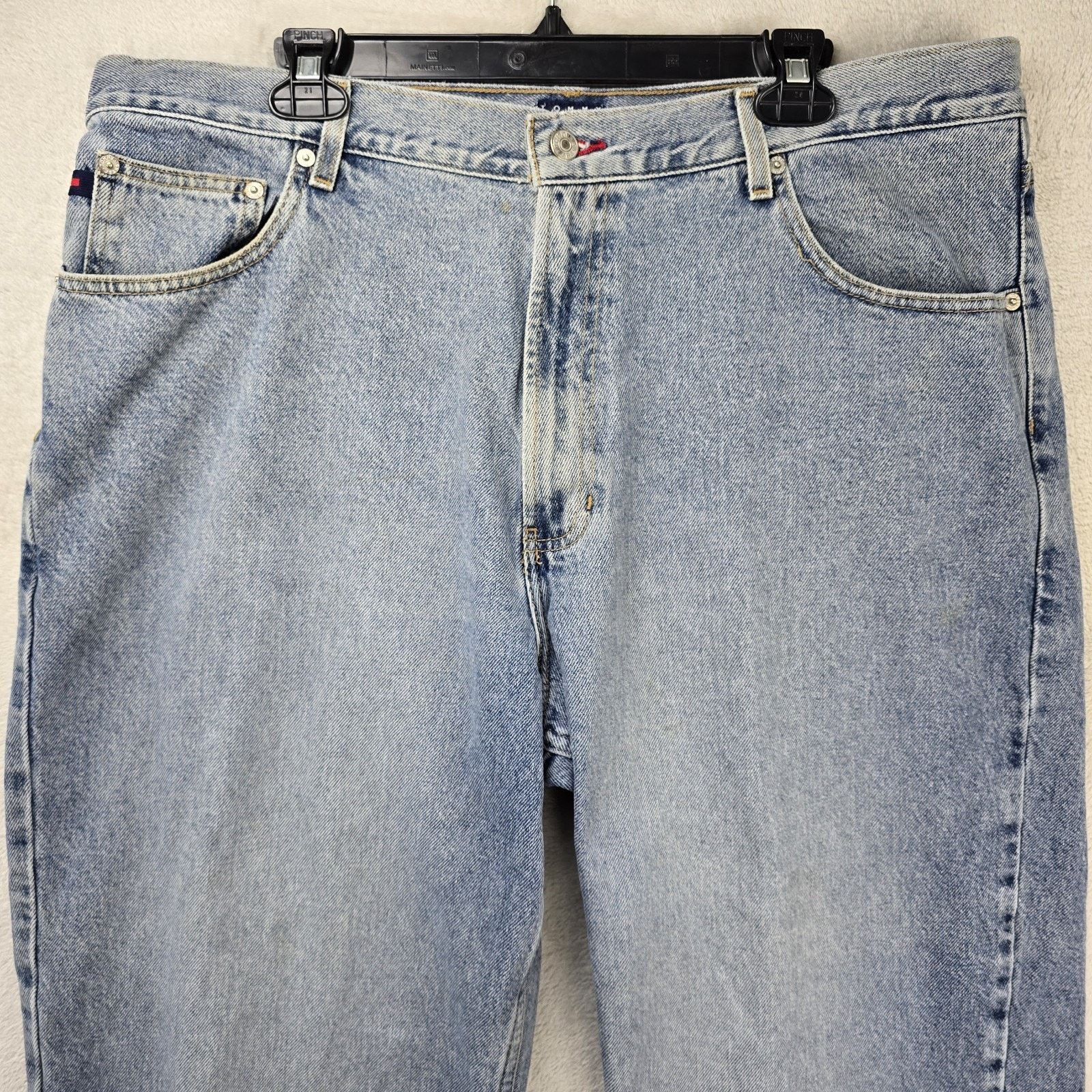 Tommy Hilfiger Vintage Tommy Hilfiger Jeans 40x24 Blue Cropped Baggy Y2K Size US 40 / EU 56 - 3 Thumbnail