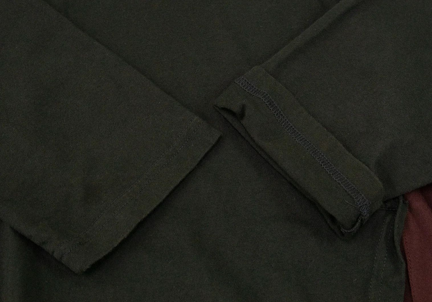Yohji Yamamoto Seam Twist Design Cut Sew in Khaki Wine Size US S / EU 44-46 / 1 - 9 Thumbnail
