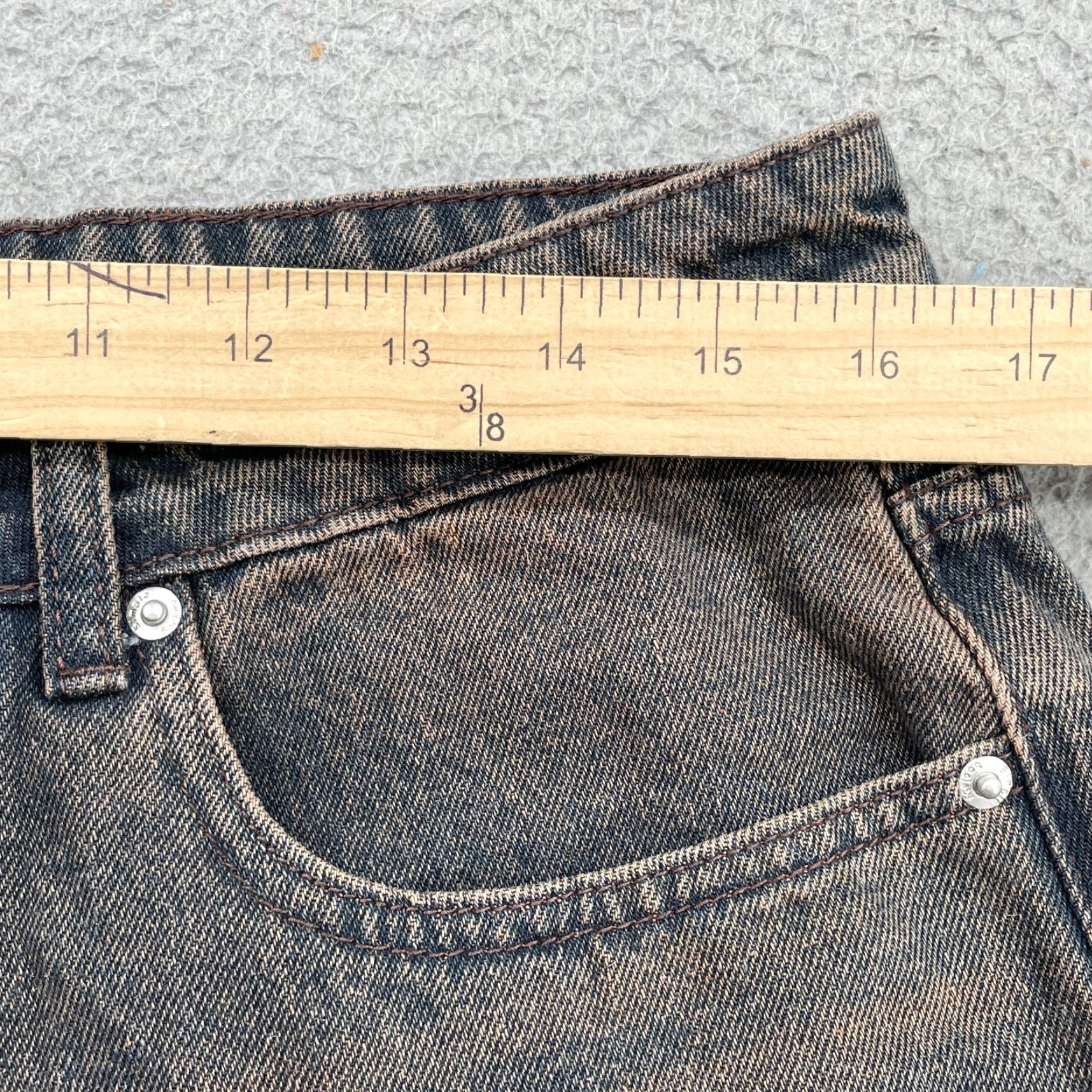 Vintage VINTAGE Simple Society Baggy Bermuda Jorts 9 Dirty Wash Skater Y2k Grunge Streetwear 90s Shirt Womens 32 Blue Denim 90s Y2K Tr Size ONE SIZE - 3 Thumbnail