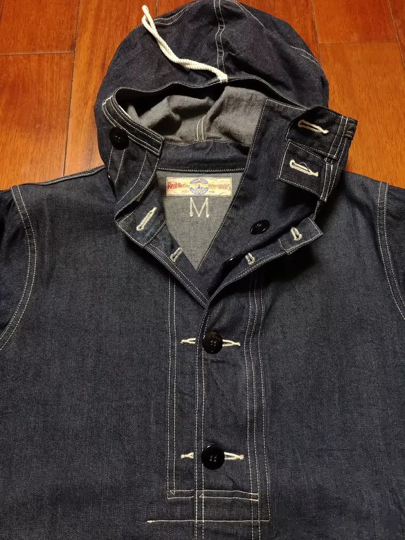 The Real McCoy's The Real McCoy Navy Deck Original Denim Hooded Jacket Size US M / EU 48-50 / 2 - 1 Thumbnail