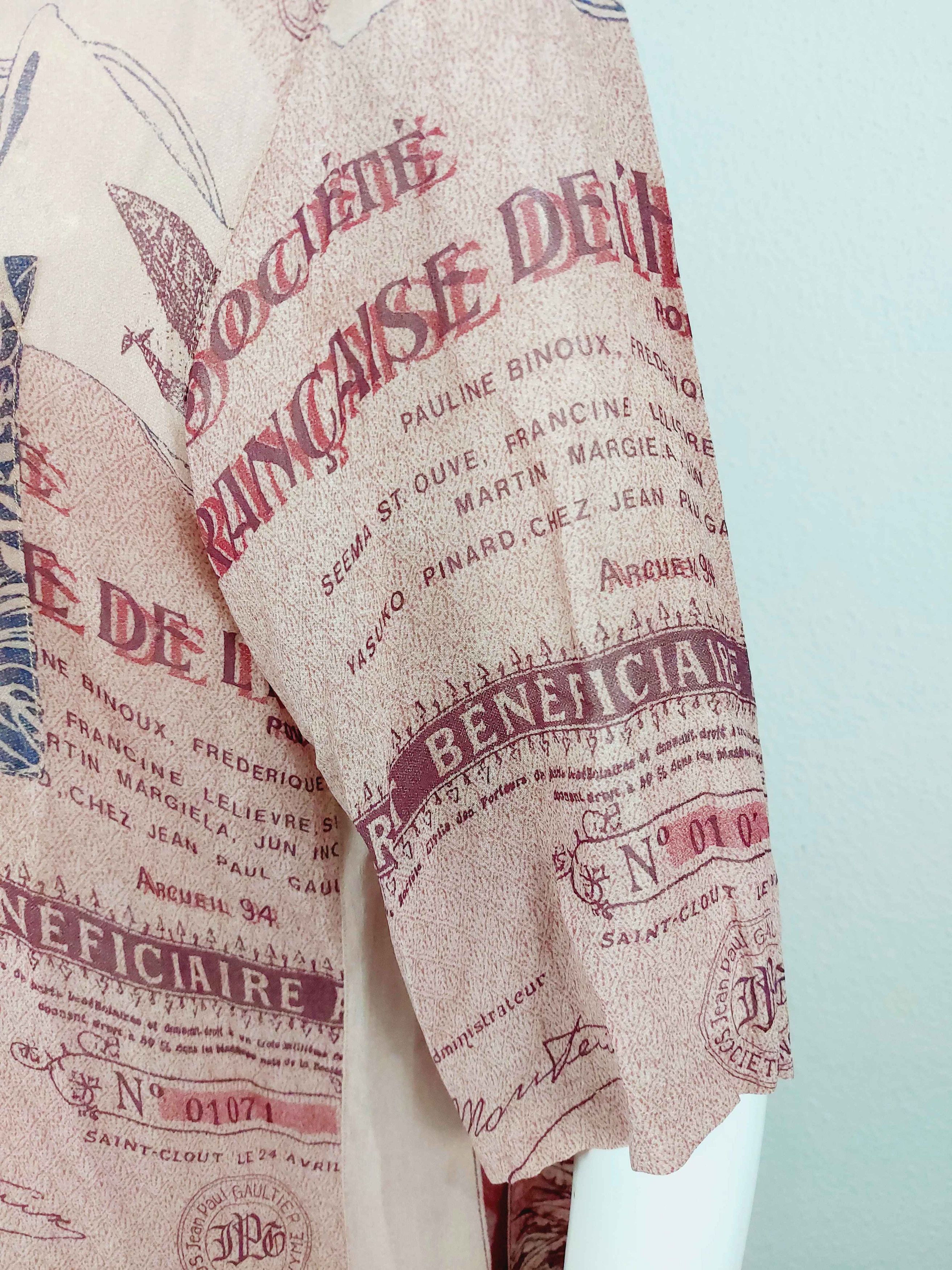Jean Paul Gaultier 1986 Jean Paul Gaultier Pour Gibo Savana Africa Stamp Shirt Size US M / EU 48-50 / 2 - 10 Thumbnail