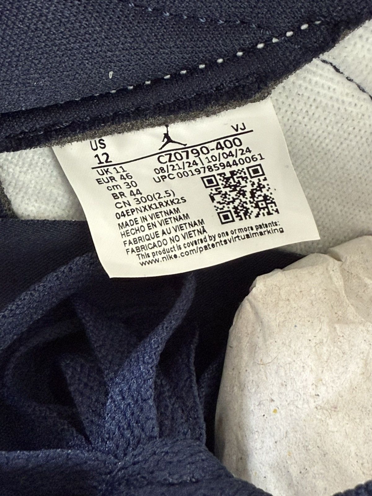 Jordan Brand Jordan 1 Retro Low OG Obsidian CZ0790-400 UNC Blue Sz 12 Size US 12 / EU 45 - 11 Thumbnail