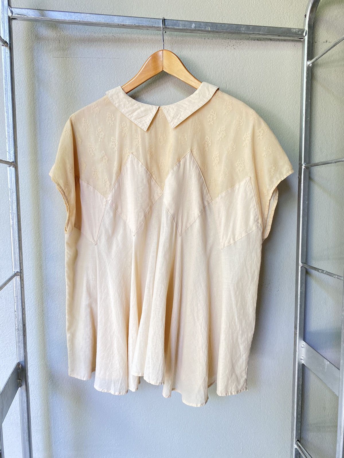 Sunao Kuwahara Sunao Kuwahara diamond patchwork blouse Size ONE SIZE - 1 Thumbnail