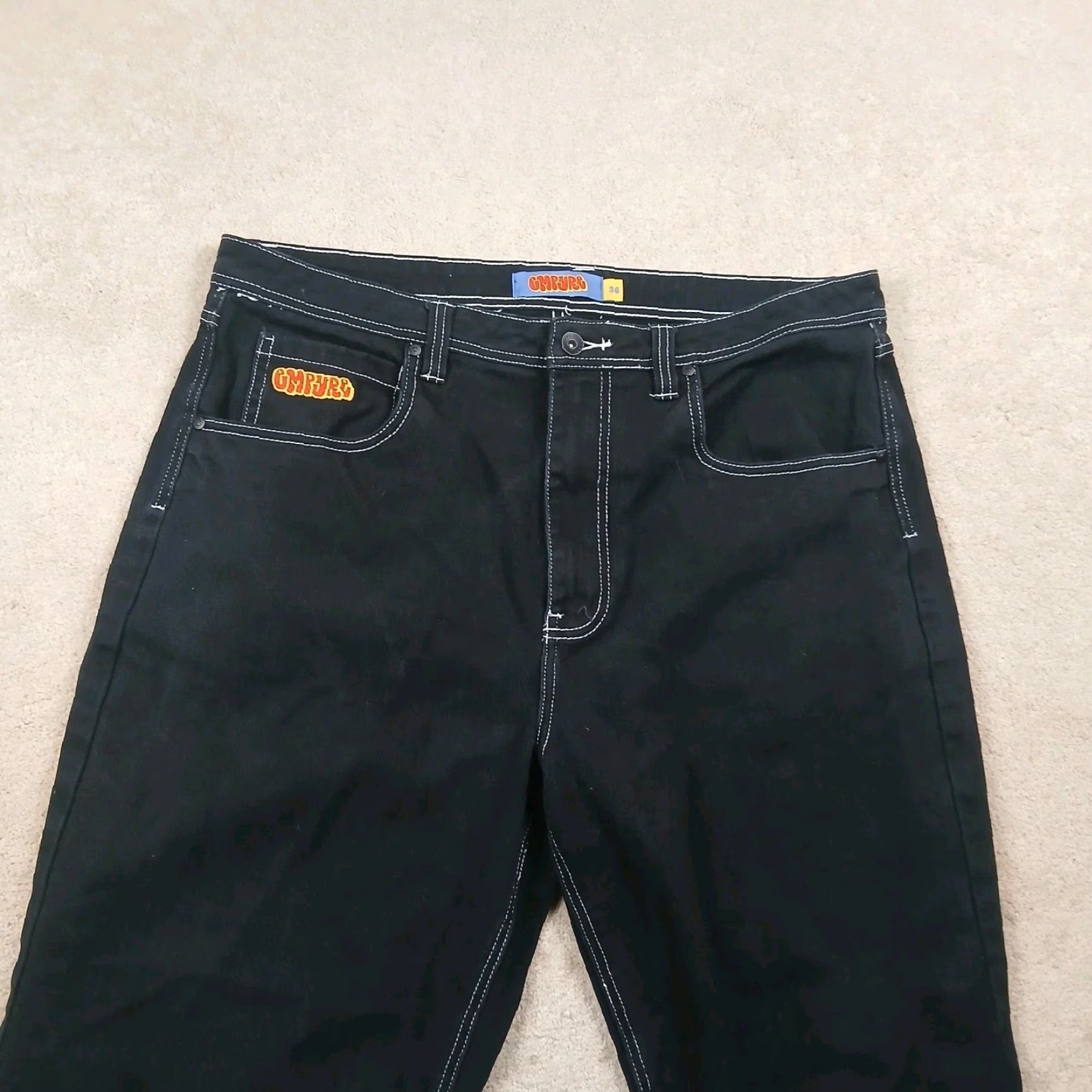 Empyre VINTAGE Empyre Jeans Mens 36x30 Black Baggy JNCO Y2K Shirt? Size US 36 / EU 52 - 3 Thumbnail