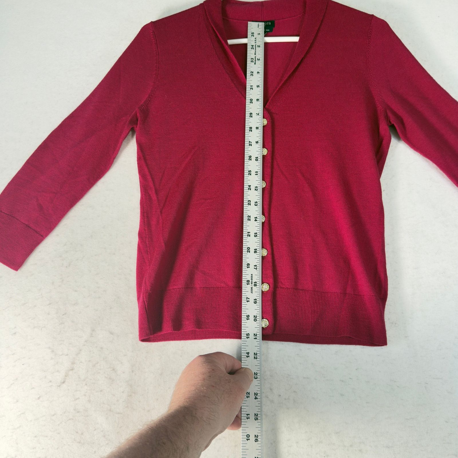 Talbots Talbots Petites 100% Merino Wool Button Up Cardigan Size SP Size ONE SIZE - 7 Thumbnail