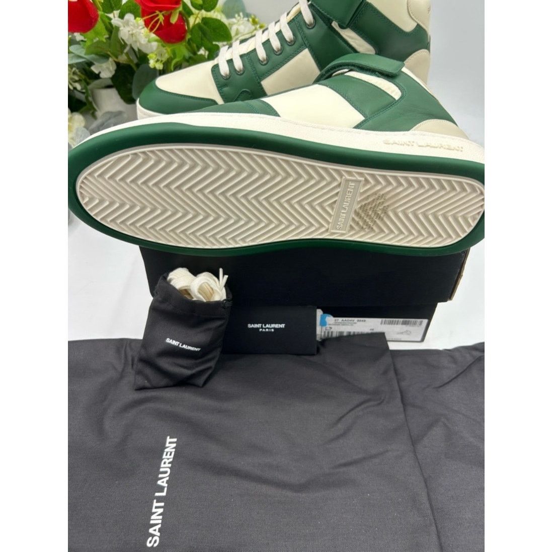Saint Laurent Paris Saint Laurent LAX leather high top sneakers size 46/13 US Size US 13 / EU 46 - 8 Thumbnail