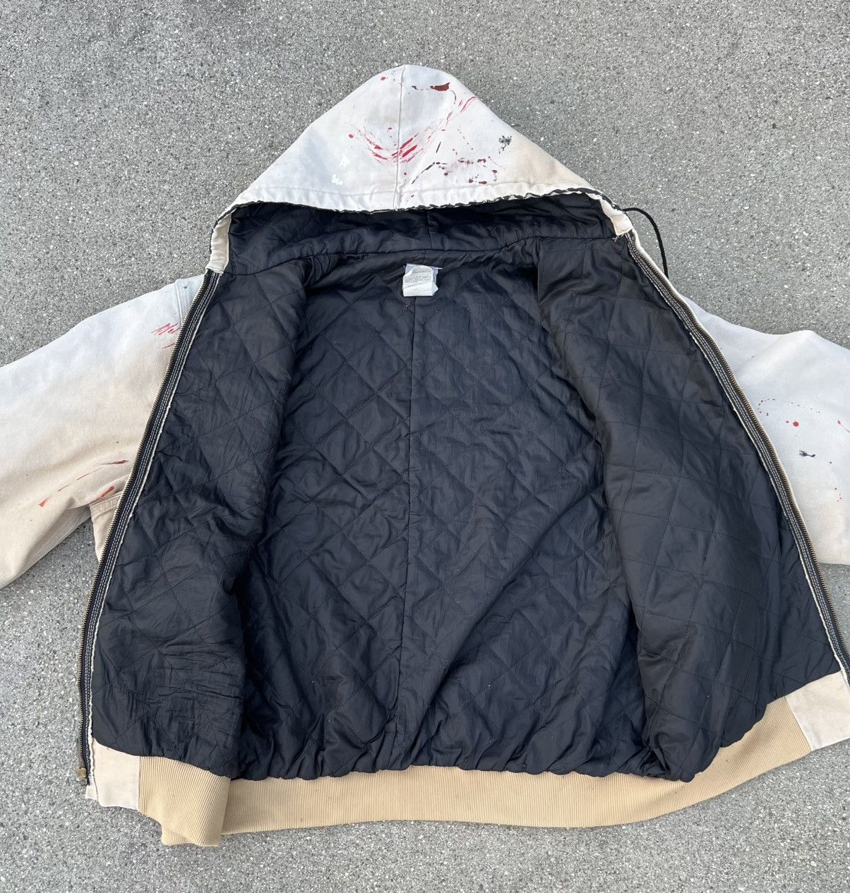 Carhartt Vintage Carhartt Jacket Hoodie Sun Faded Distressed Thermal Size US XXL / EU 58 / 5 - 3 Thumbnail