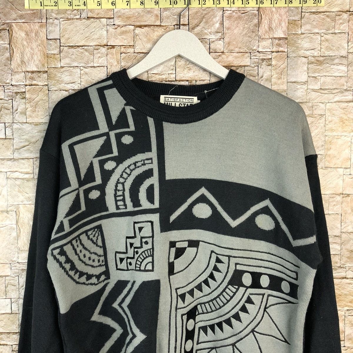 Homespun Knitwear Mill Star Grey art sweatshirt Knitwear #A1113 Size US L / EU 52-54 / 3 - 5 Thumbnail