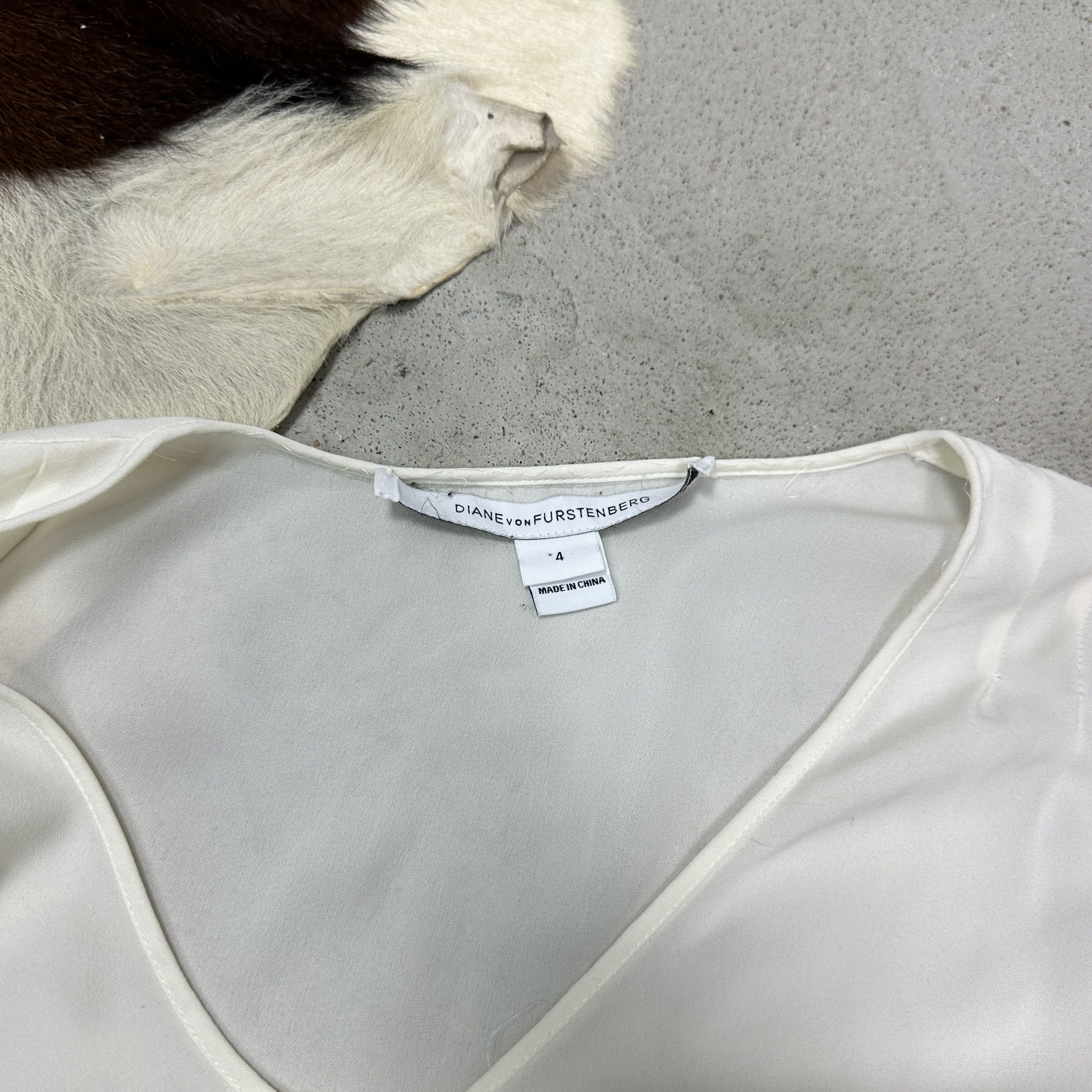 Diane von Furstenberg Vintage Avant Garde Diane Von Furstenberg Shirt Y2K Size S / US 4 / IT 40 - 4 Thumbnail