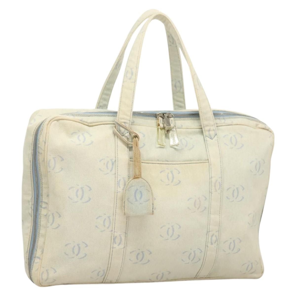 Chanel CHANEL Hand Bag Denim Light Blue Silver CC Size ONE SIZE - 1 Thumbnail