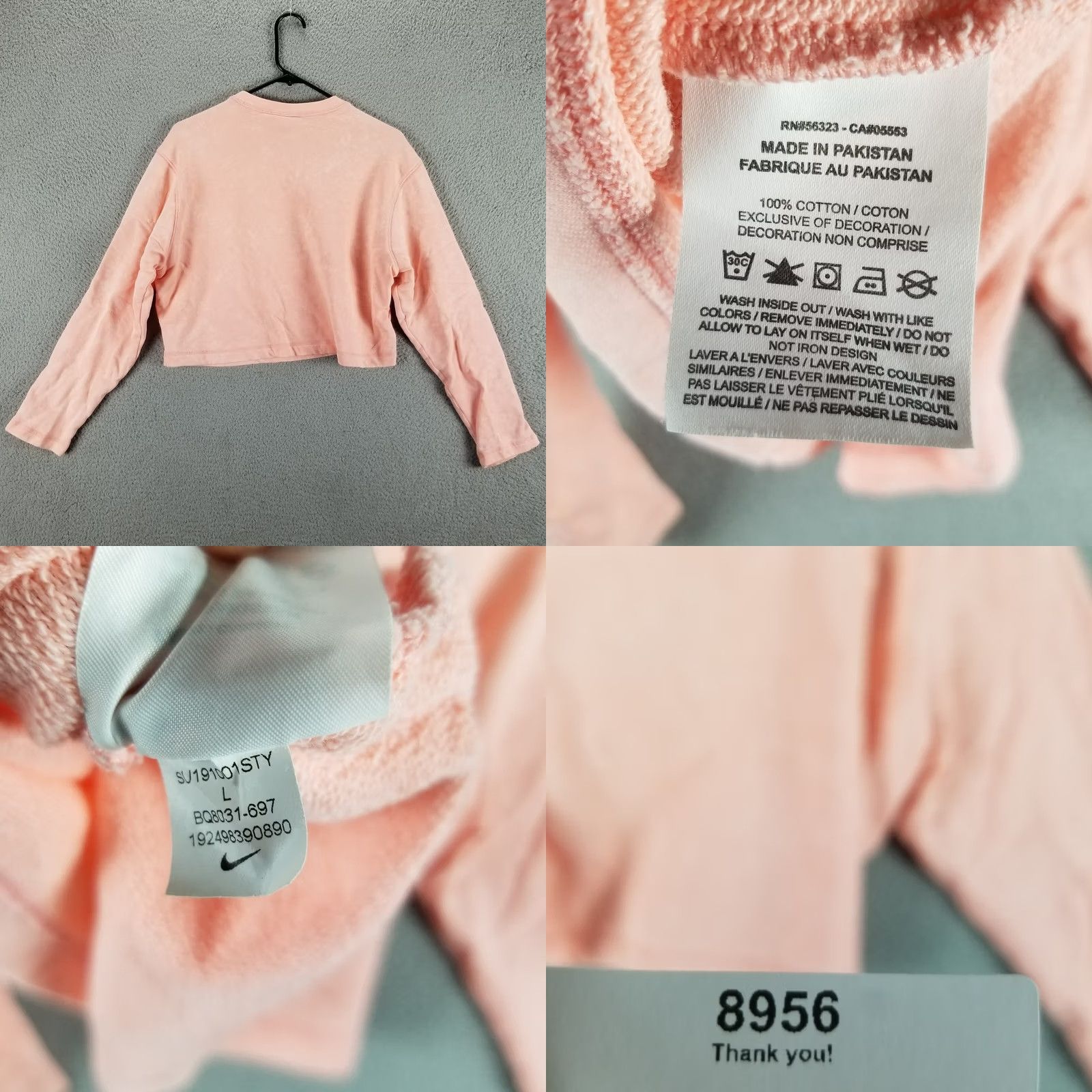 Nike Nike Sportswear Crew Sweater L Women Multicolor Acid Washed Center Swoosh BQ8031-697 Size L / US 10 / IT 46 - 8 Thumbnail