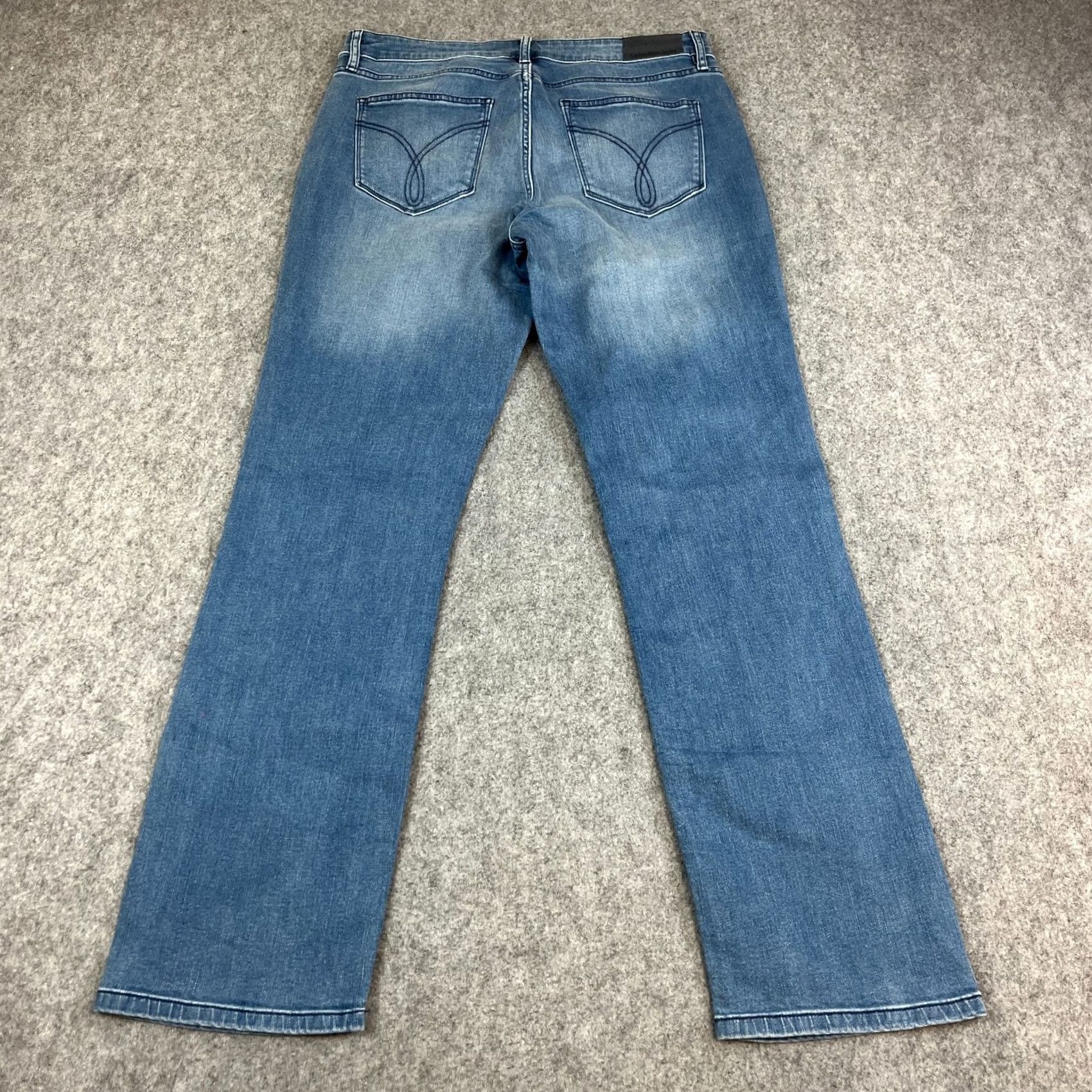 Calvin Klein Calvin Klein Jeans Straight 32 32 Mid Wash Blue Denim 5-Pocket Design Mens Modern Regular Blue Size US 32 / EU 48 - 2 Thumbnail