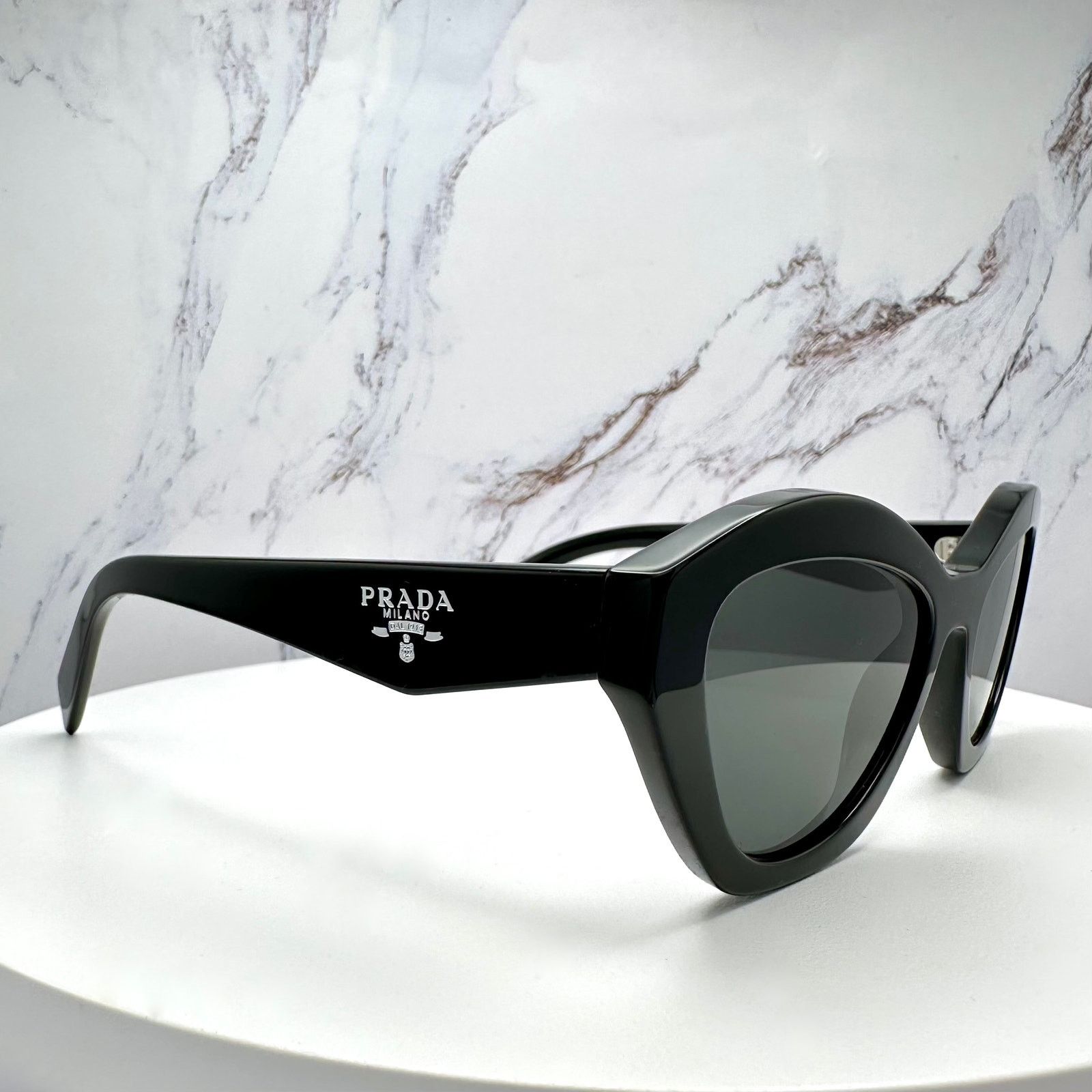 Prada New PRADA Sunglasses Black Butterfly Cat Eye Symbole Logo Size ONE SIZE - 6 Thumbnail