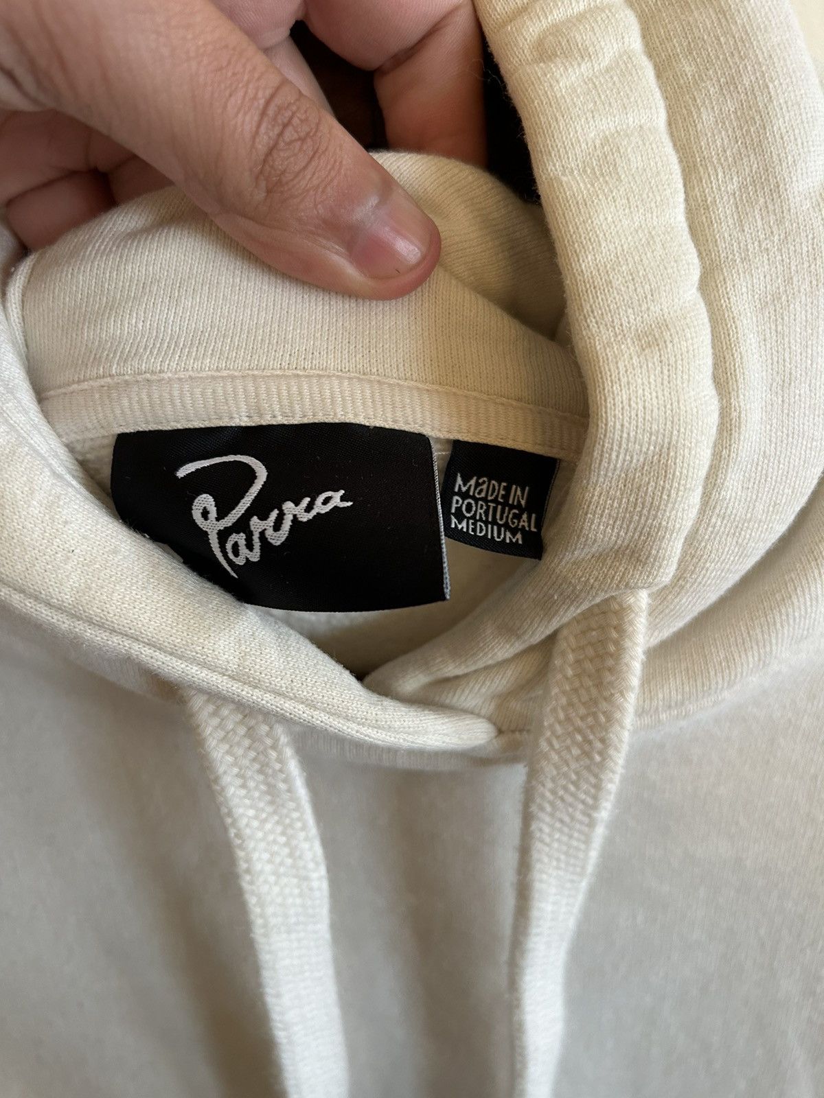 By Parra × Parra Parra hoodie in off white with fun artwork on back Size US M / EU 48-50 / 2 - 4 Thumbnail