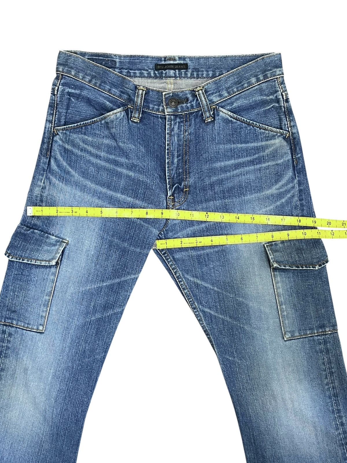 Big John UltraRare Vintage BIG JOHN Super Flare Hourglass Cargo Jeans Size 28" / US 6 / IT 42 - 15 Thumbnail