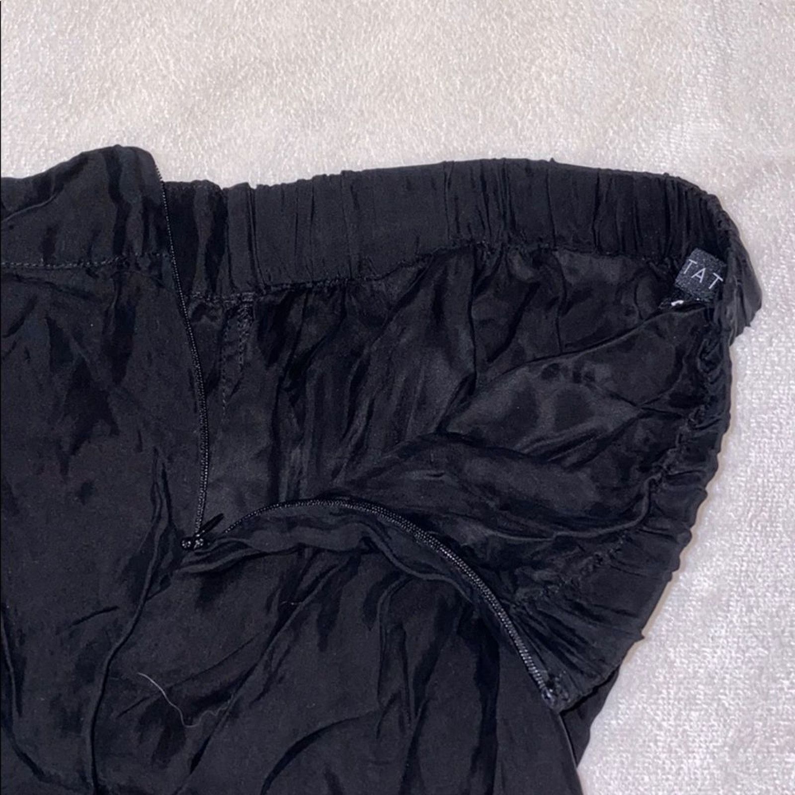 Other 1.state Black Ruffle Side Pants | Sz S Size 27" / US 4 / IT 40 - 5 Thumbnail