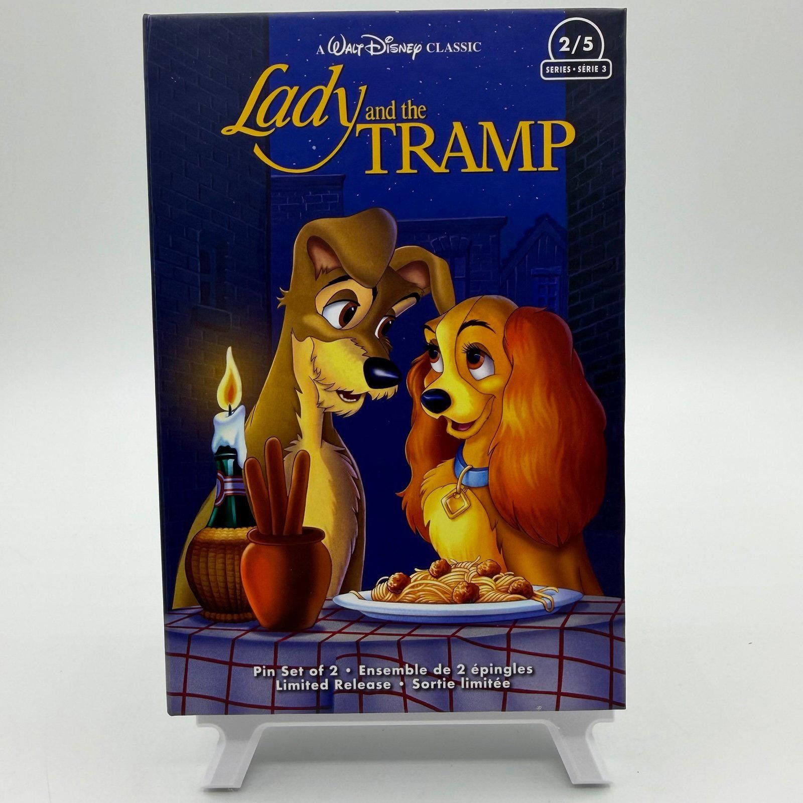 Disney Disney Pin - Lady and the Tramp - VHS Two Pin Set Size ONE SIZE - 2 Thumbnail