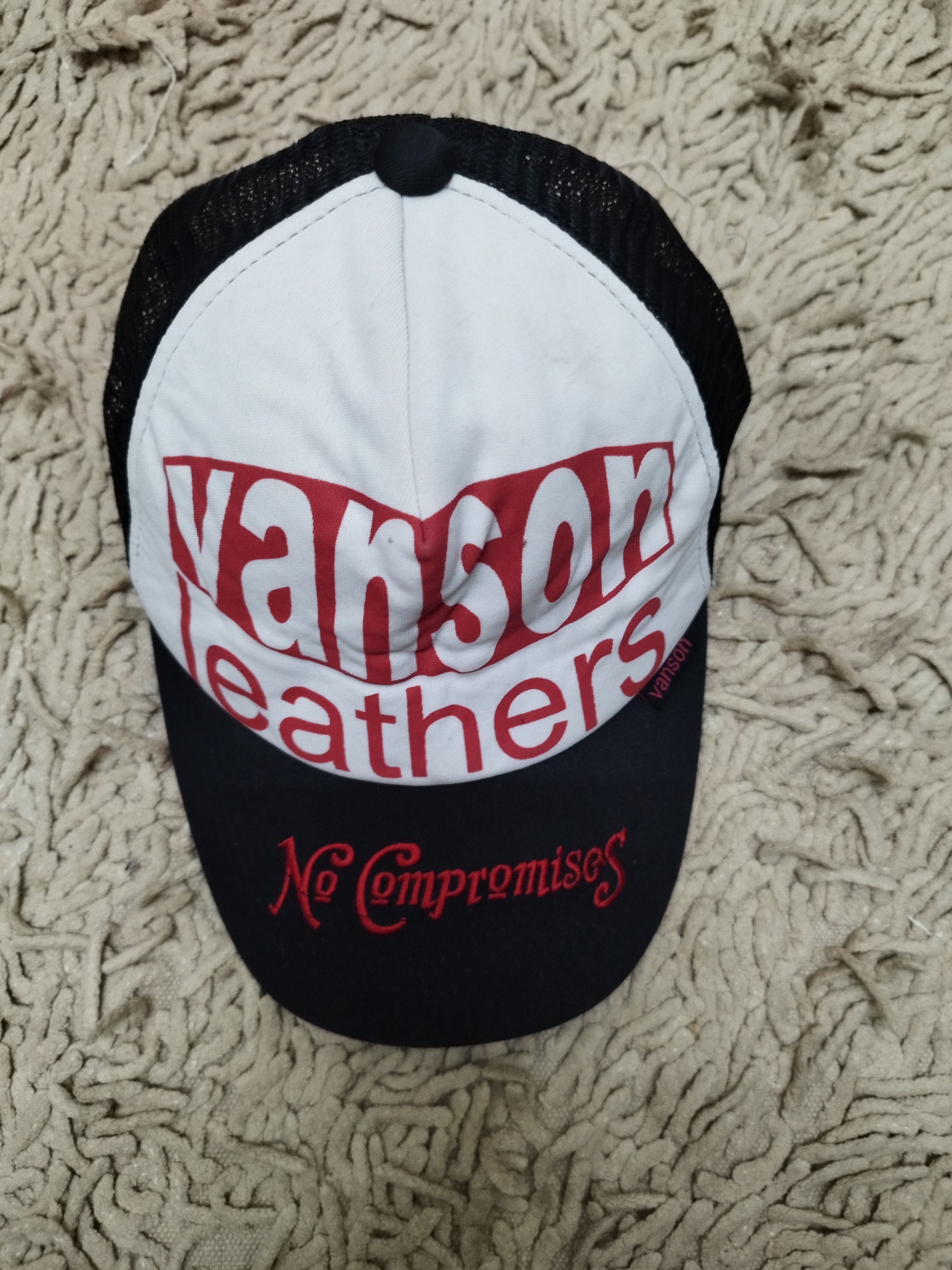 Vanson Leathers Vintage Vanson Leather Trucker Cap Size ONE SIZE - 2 Thumbnail
