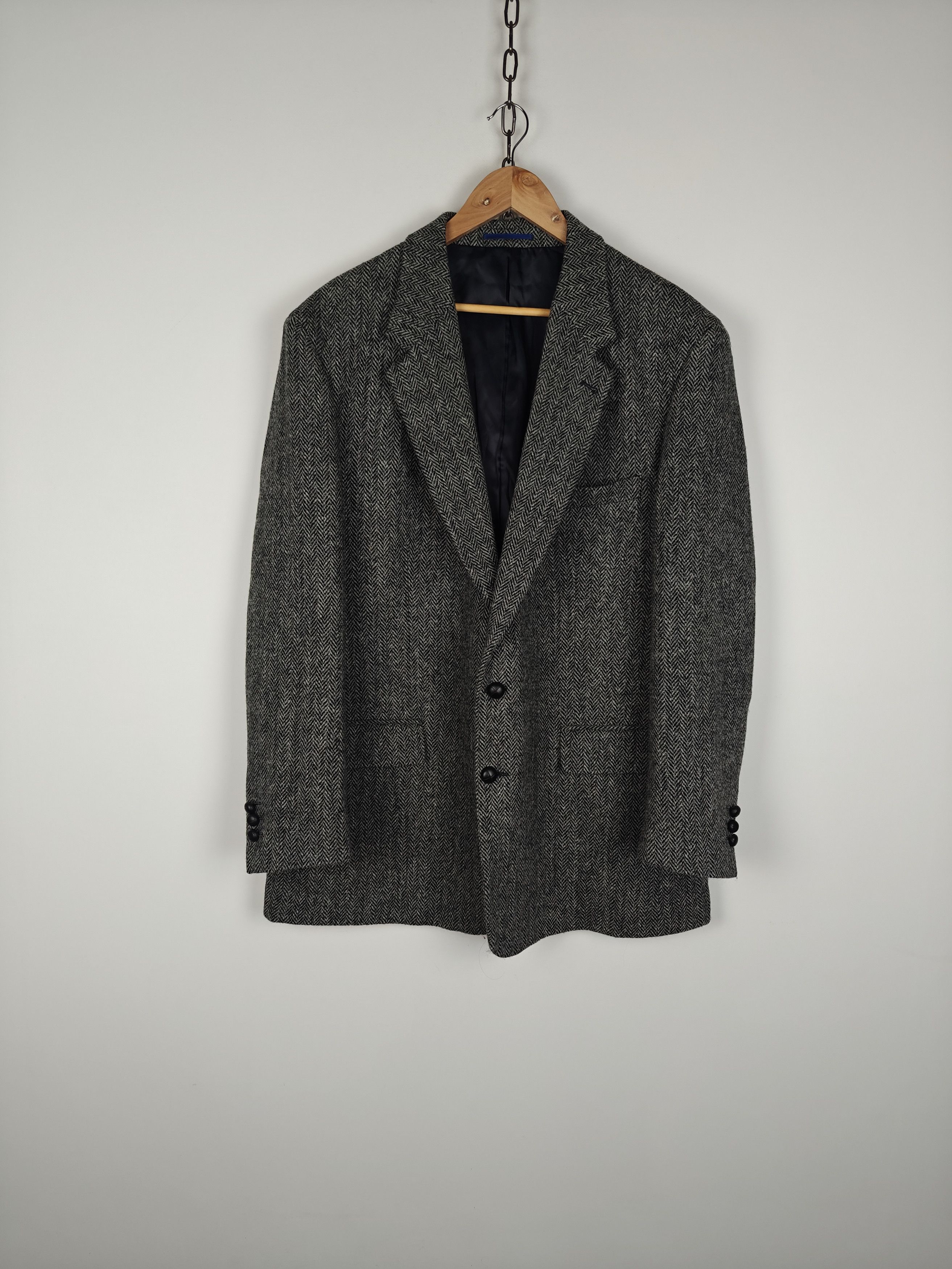 Harris Tweed Harris Tweed Wool Blazer Jacket Brown size 46R Size 46R - 1 Thumbnail