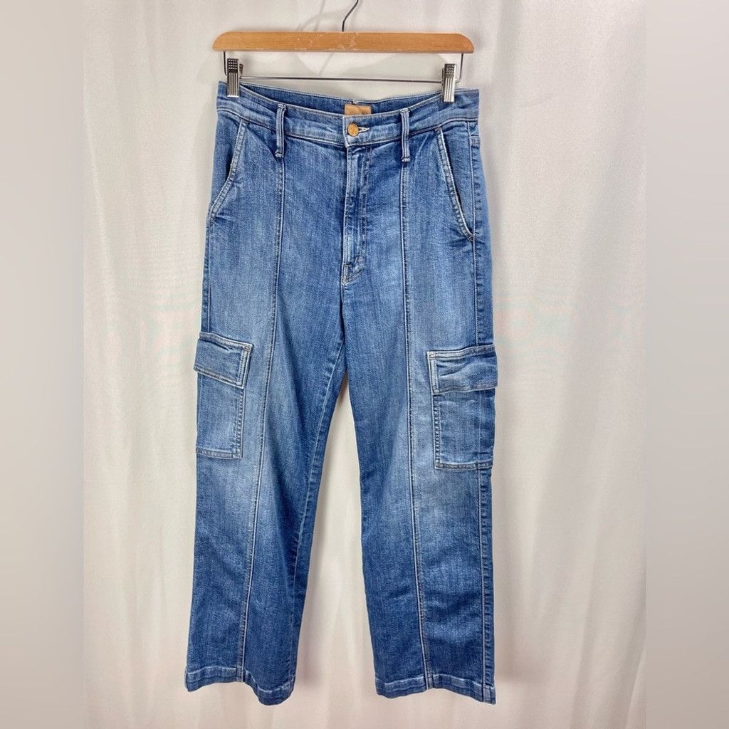 MOTHER Mother The Rambler HR Cargo Straight Ankle Jeans Size 26 Size 26" / US 2 / IT 38 - 2 Thumbnail