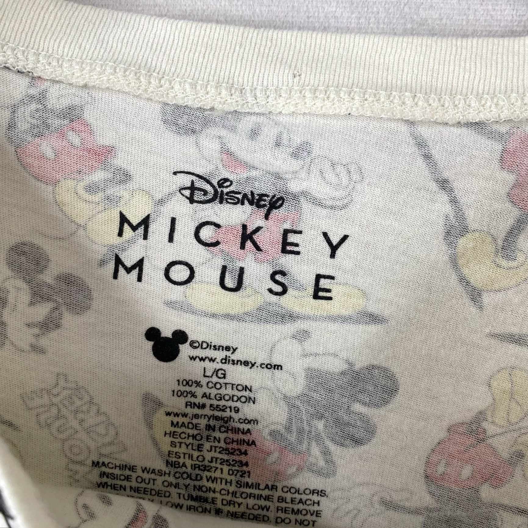 Disney Disney Mickey Mouse Tee Shirt Womens L Crop Top All Over Print Short Sleeve Size L / US 10 / IT 46 - 2 Thumbnail