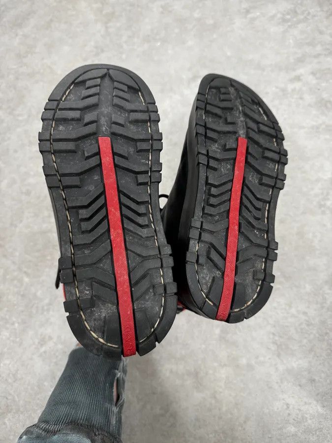 Prada 2000s Prada Black & Red Leather High Boots Size US 8 / IT 38 - 6 Thumbnail