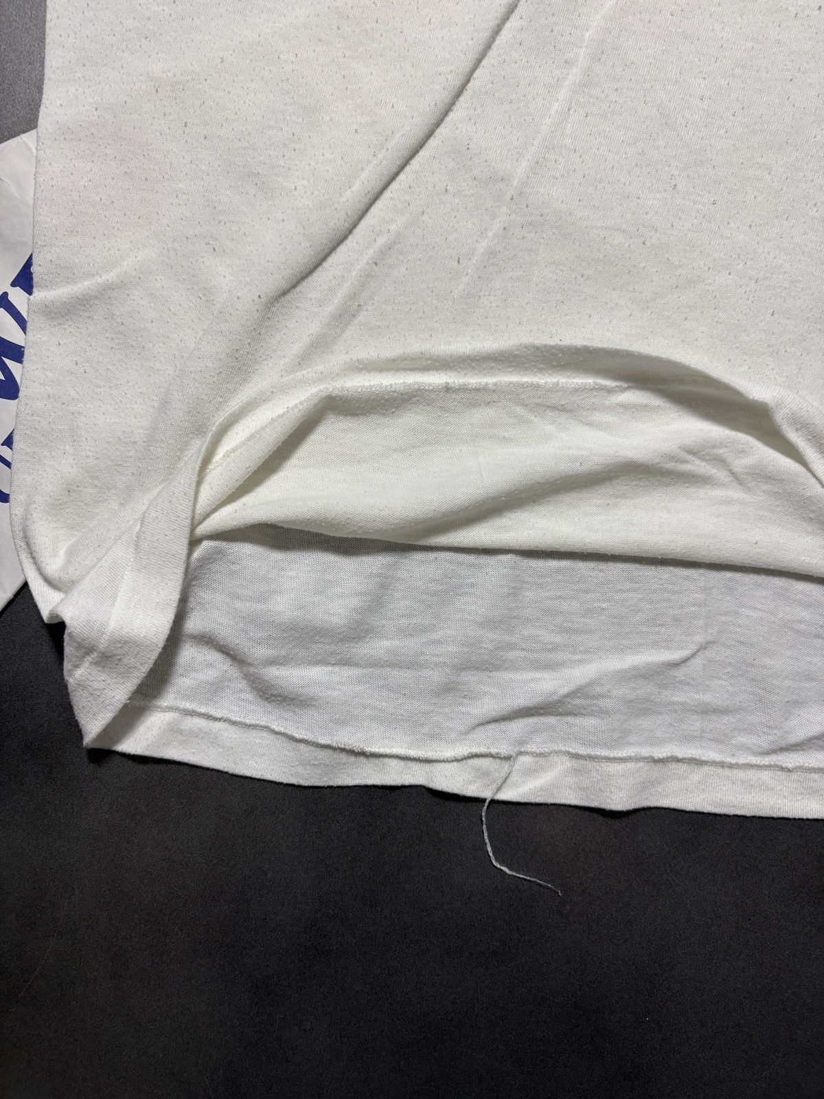 Vintage Vintage Blank Tee 1980s White T-Shirt Made in USA Thin Small Size US S / EU 44-46 / 1 - 11 Thumbnail
