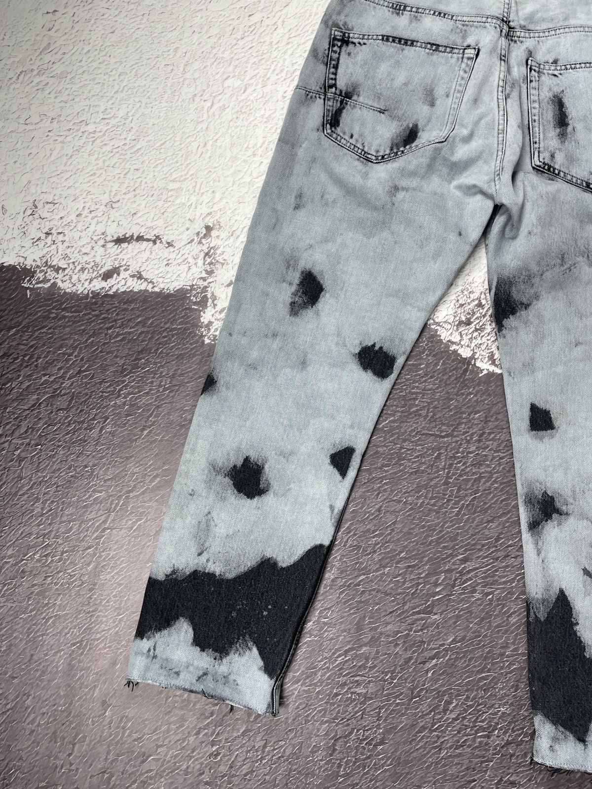 Christian Dior Monsieur Christian Dior 01 Tie Dye Boyfriend Jeans Gray Denim sz US6 Size 28" / US 6 / IT 42 - 20 Thumbnail