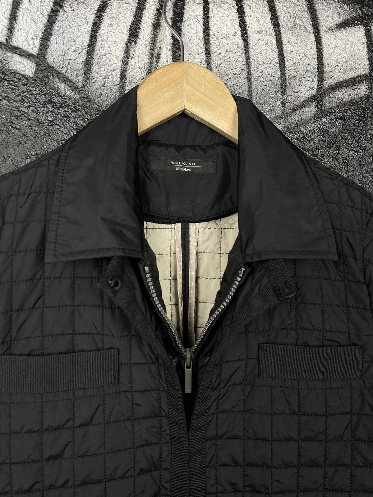 Weekend Max Mara Weekend x Max Mara Black Quilted Jacket Women’s Size 6 Size S / US 4 / IT 40 - 12 Thumbnail