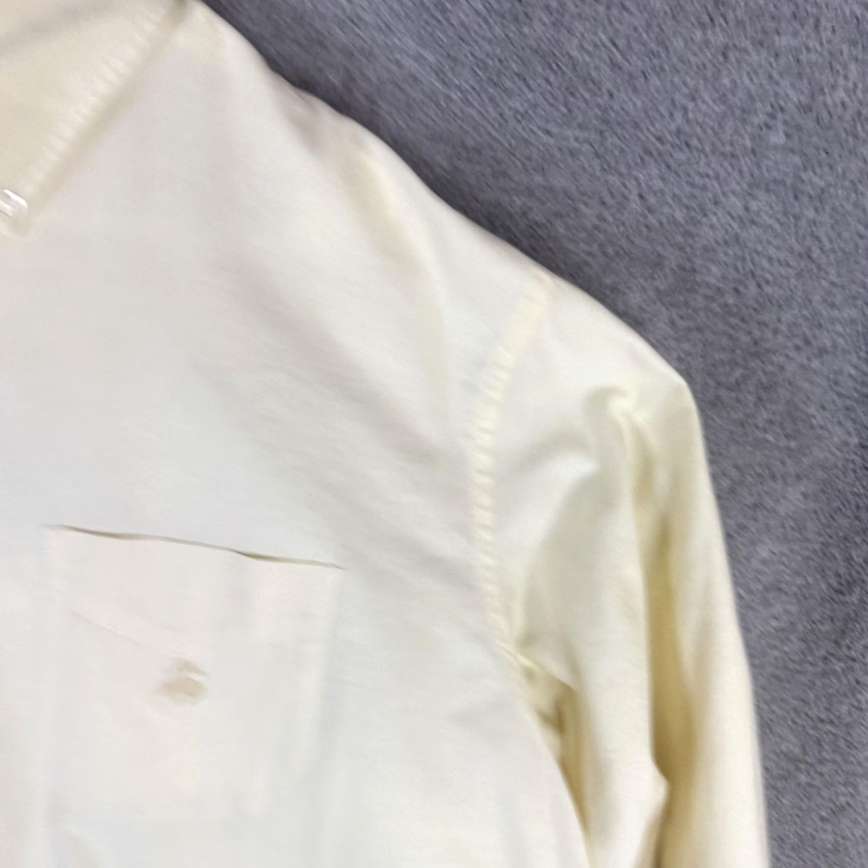 Brooks Brothers Brooks Brothers Shirt Mens XL Yellow Solid Cotton Button Down Sport Casual Size US XL / EU 56 / 4 - 4 Thumbnail