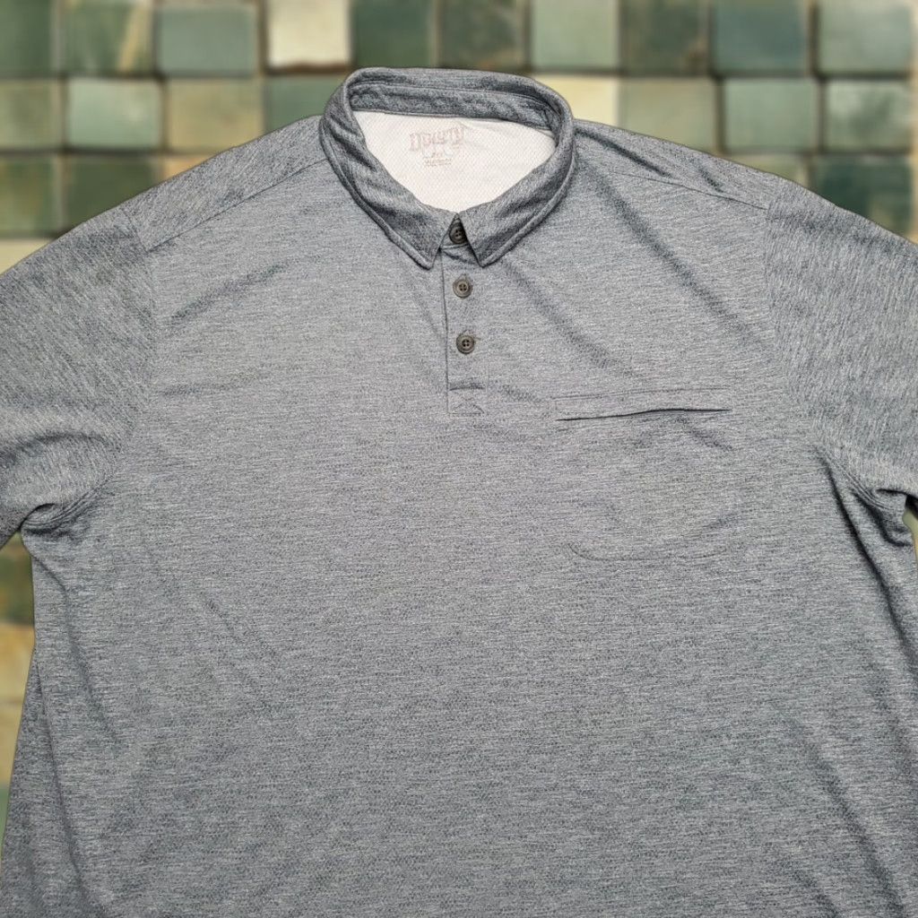 CO Duluth Trading Co Shirt Mens 2XL Gray Polo Short Sleeve Performance Blend Golf Shirt Mens Regular Size XS-? Size US XXL / EU 58 / 5 - 1 Thumbnail